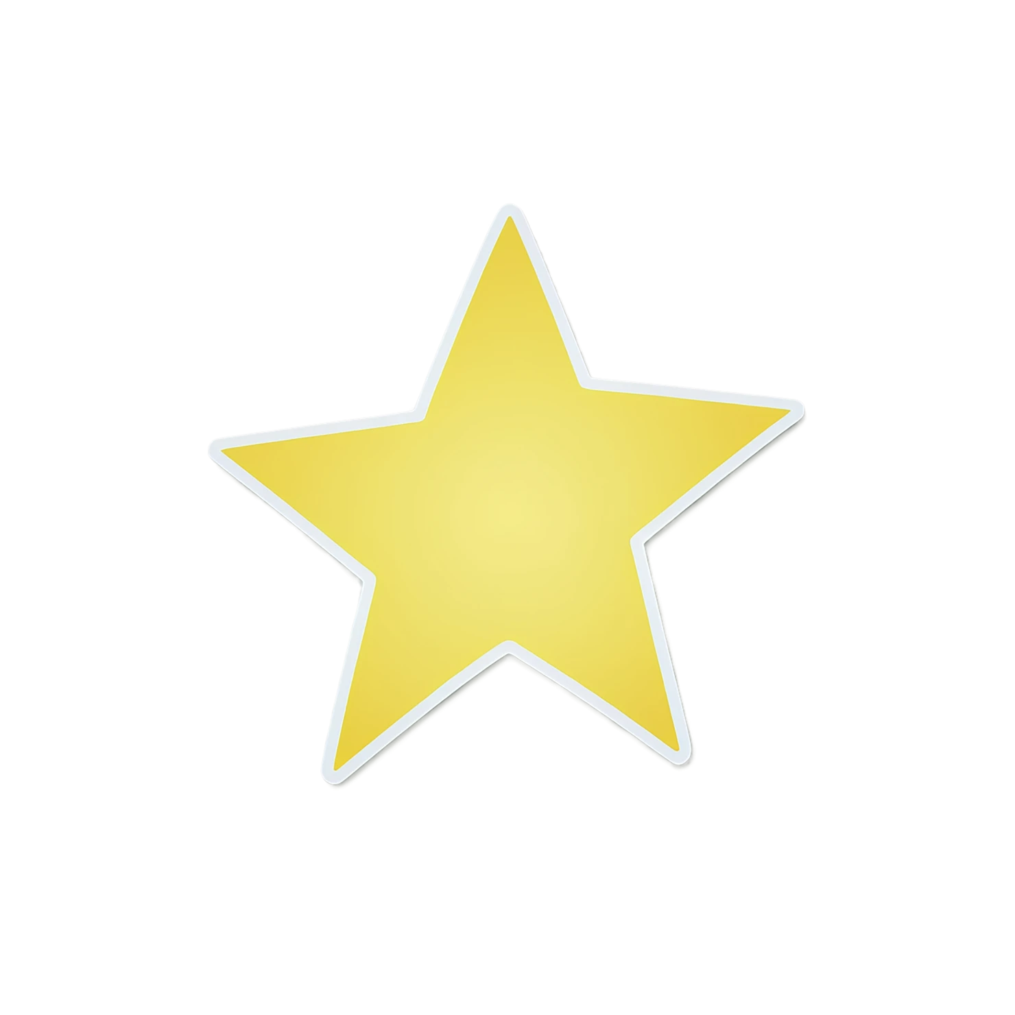 Star cute sticker isolated on transparent background #21989