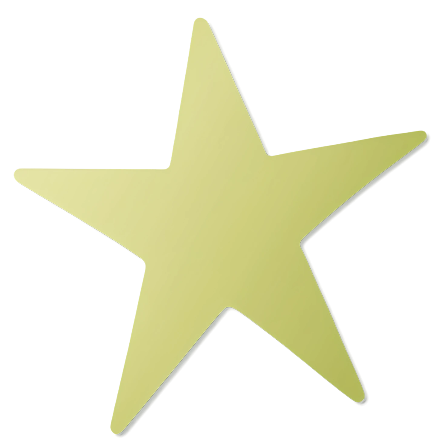 Star cute sticker isolated on transparent background #21991