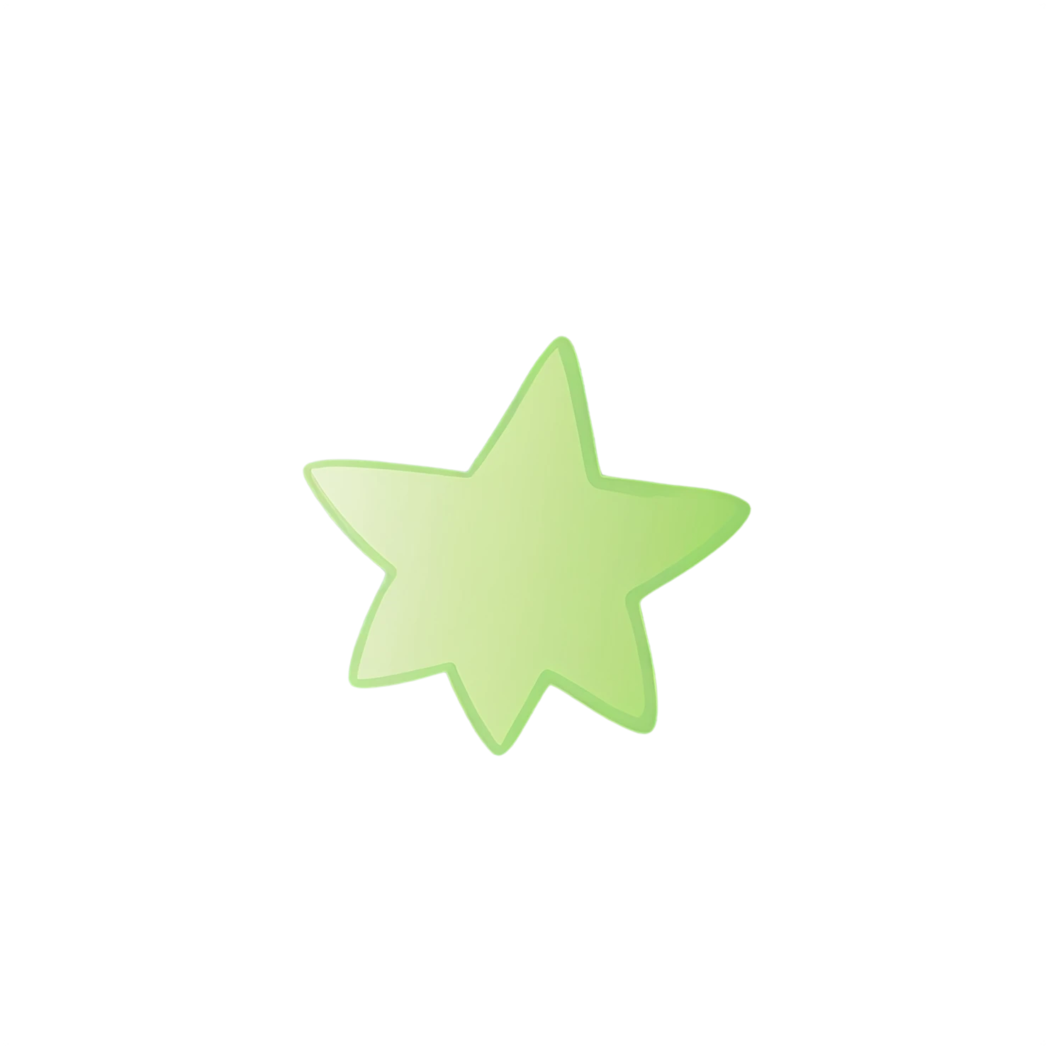 Star cute sticker isolated on transparent background #21994