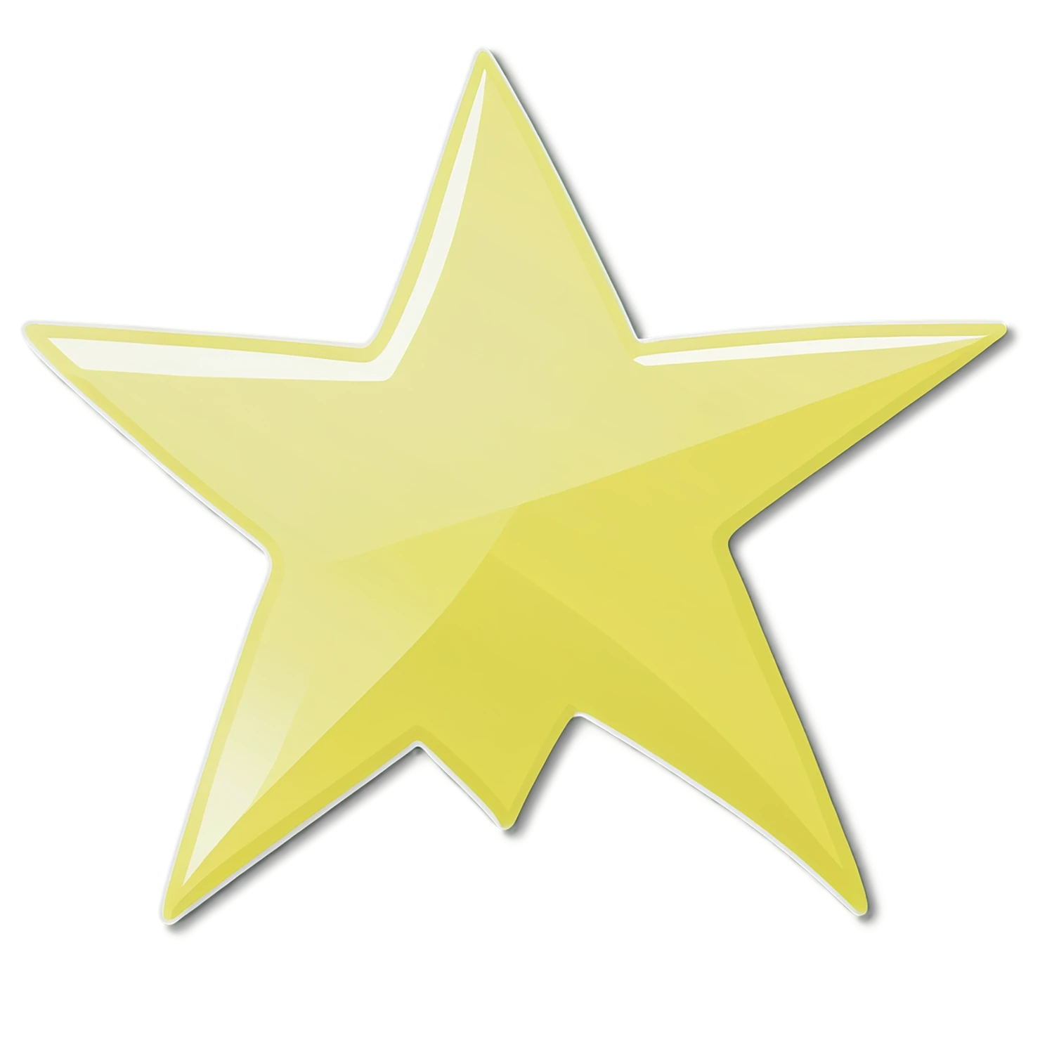 Star cute sticker isolated on transparent background #21995
