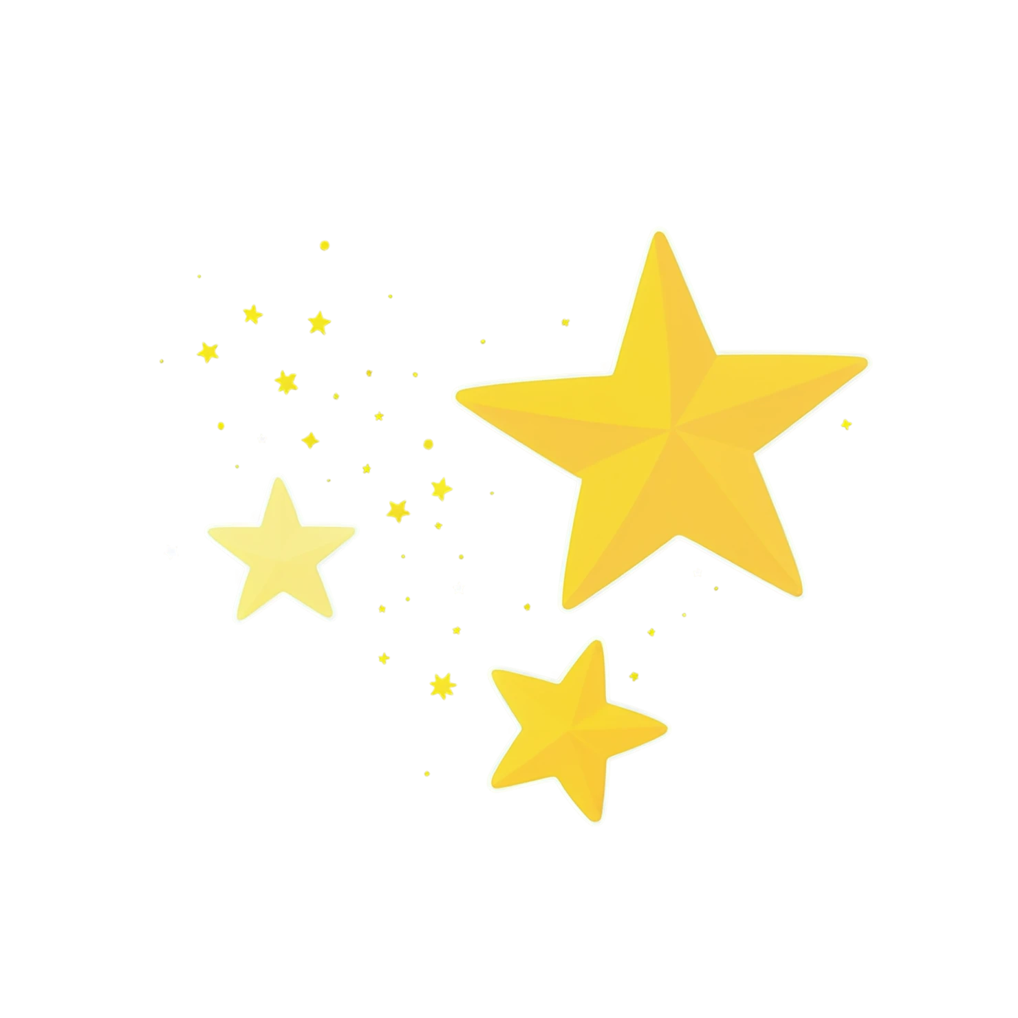 Star cute sticker isolated on transparent background #21997
