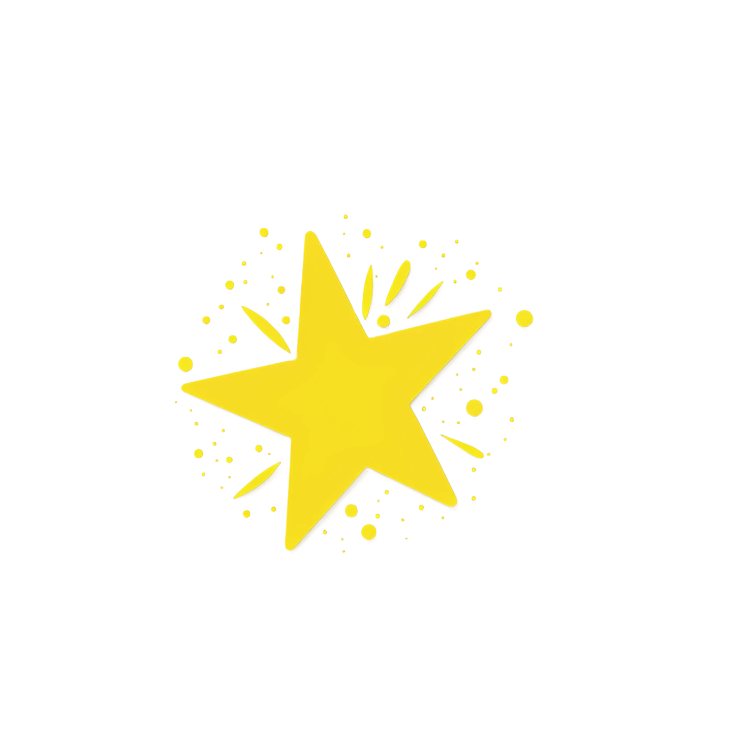 Star cute sticker isolated on transparent background #21998