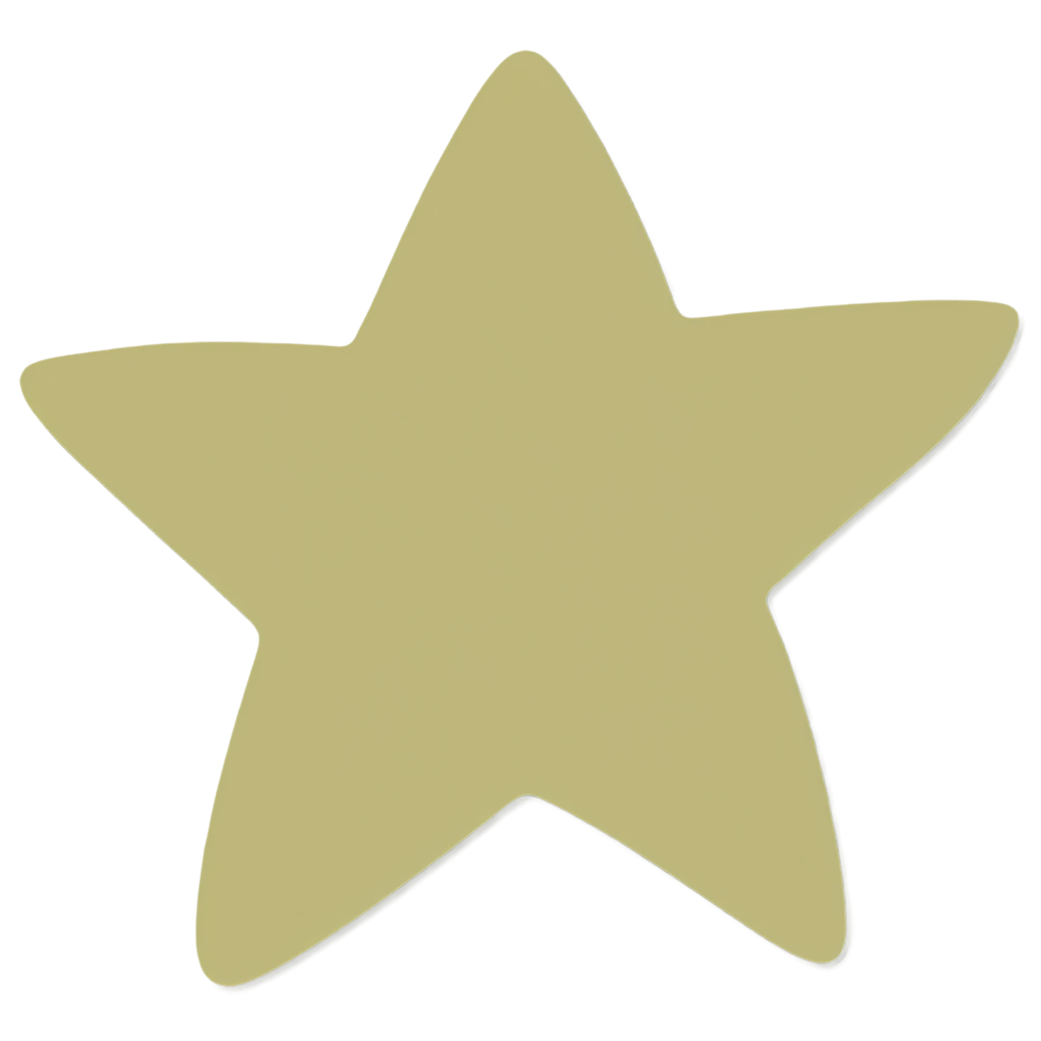 Star cute sticker isolated on transparent background #22000
