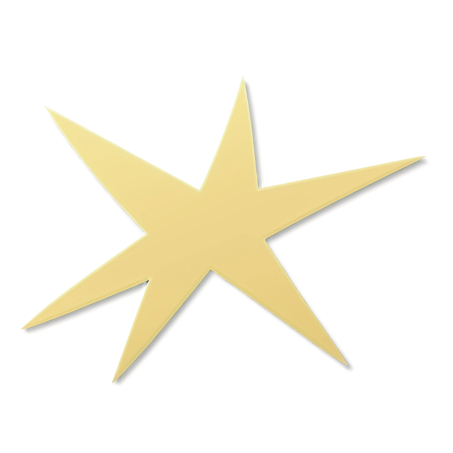 Star cute sticker isolated on transparent background #22003
