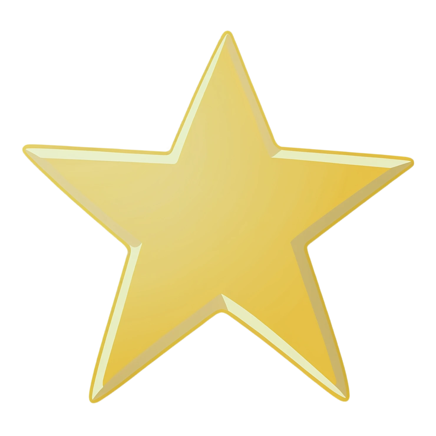 Star cute sticker isolated on transparent background #22008