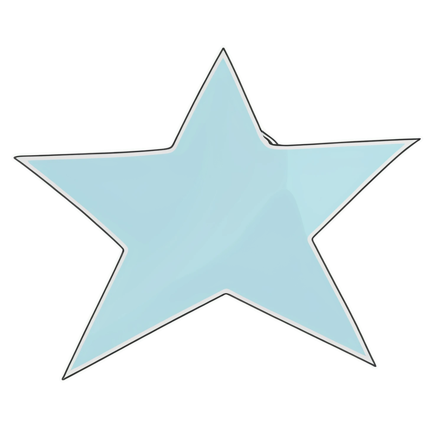 Star cute sticker isolated on transparent background #22012