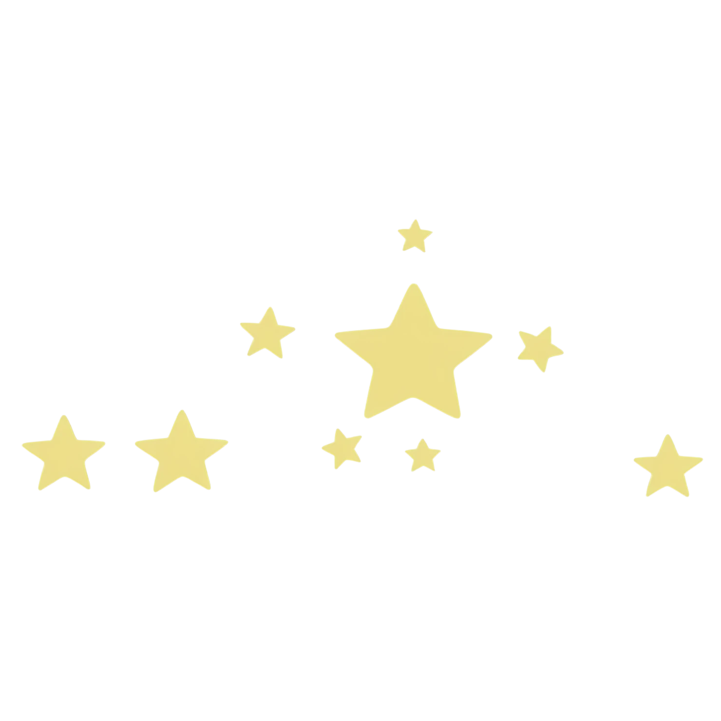 Star cute sticker isolated on transparent background #22014