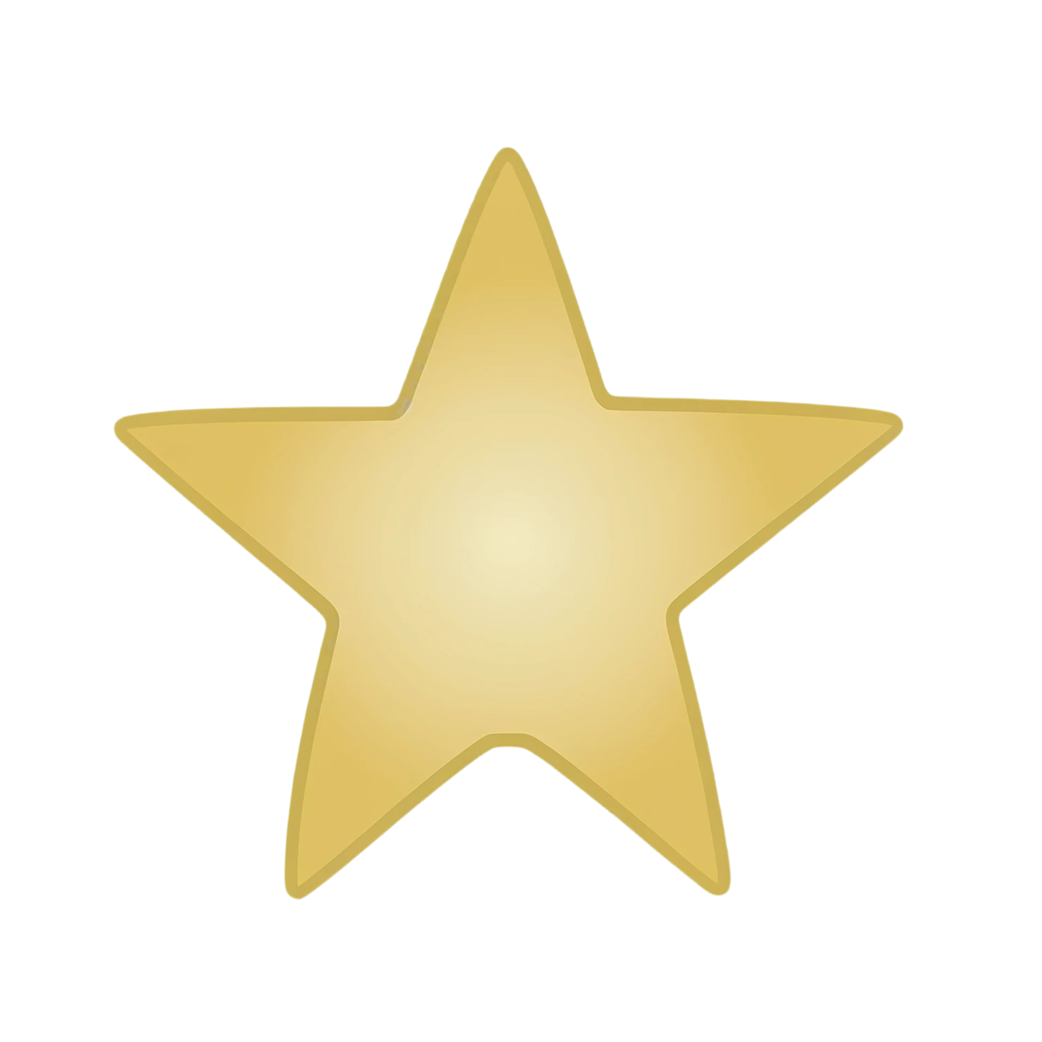 Star cute sticker isolated on transparent background #22016