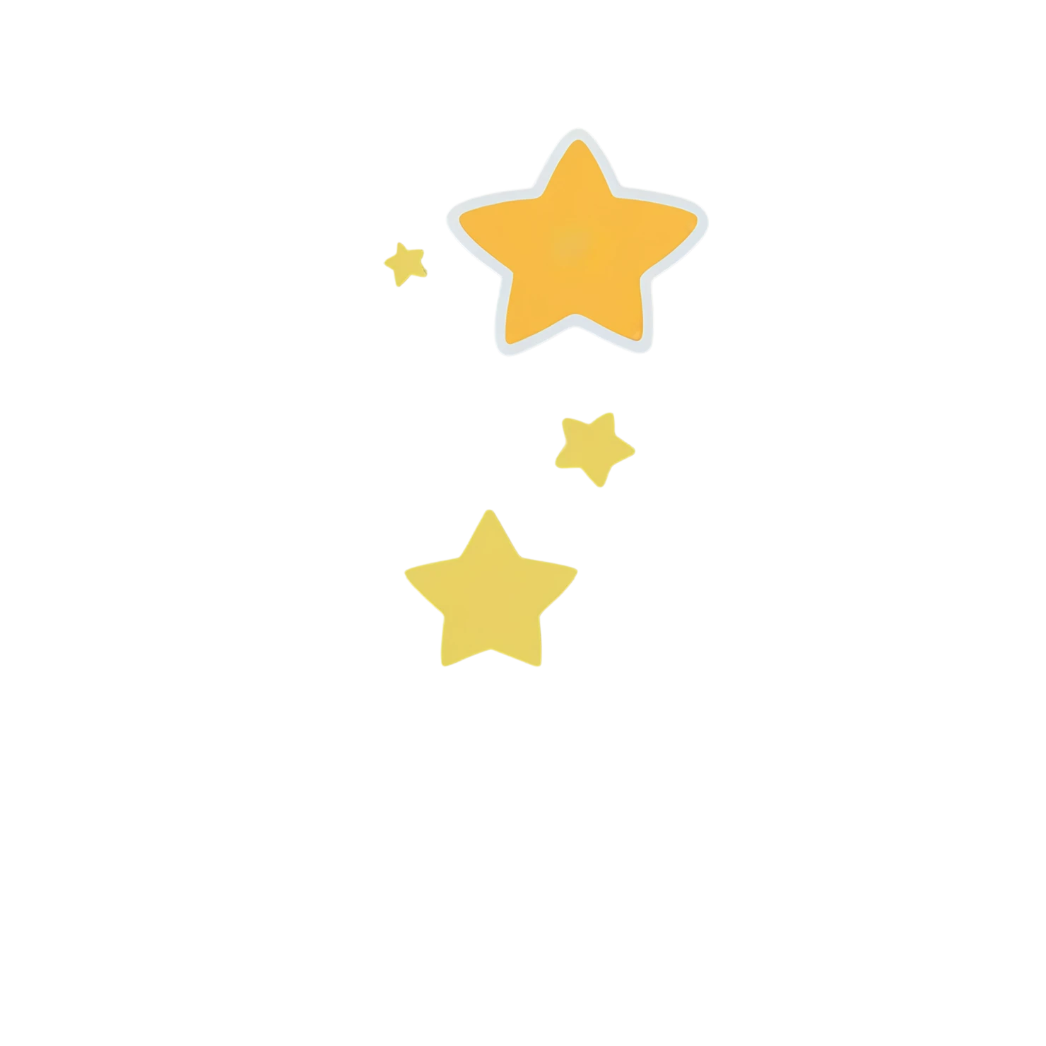 Star cute sticker isolated on transparent background #22017
