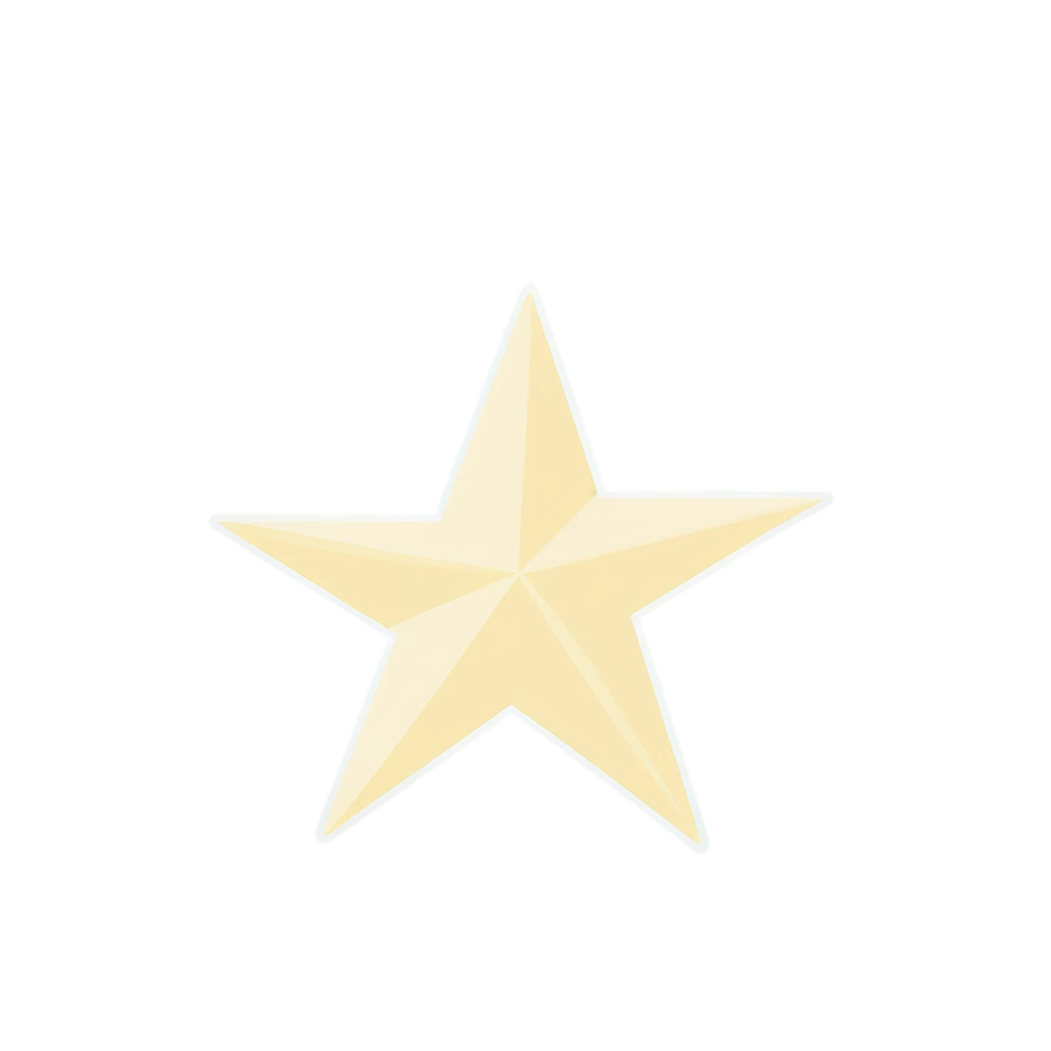 Star cute sticker isolated on transparent background #22020