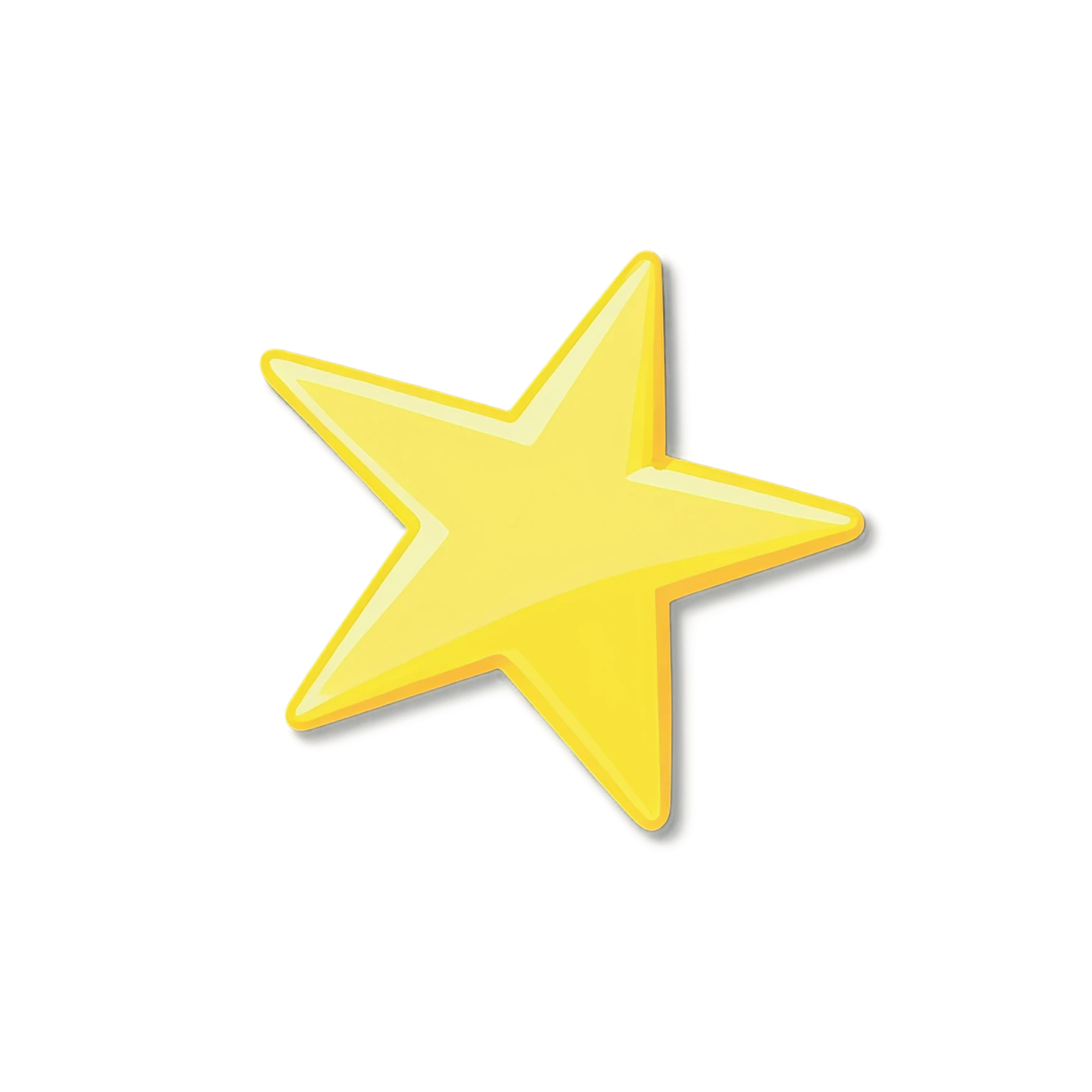 Star cute sticker isolated on transparent background #22021
