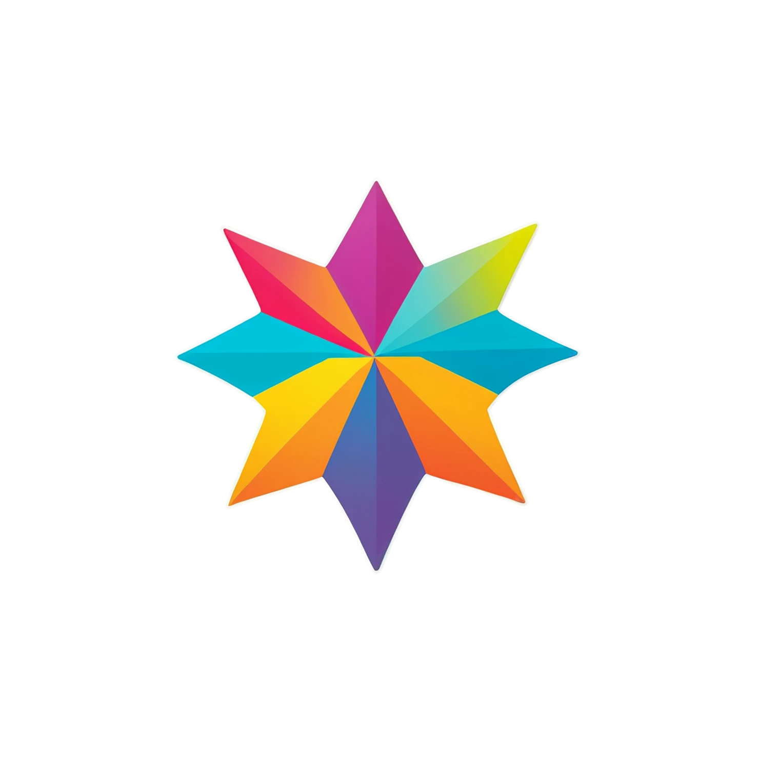 Star cute sticker isolated on transparent background #22022