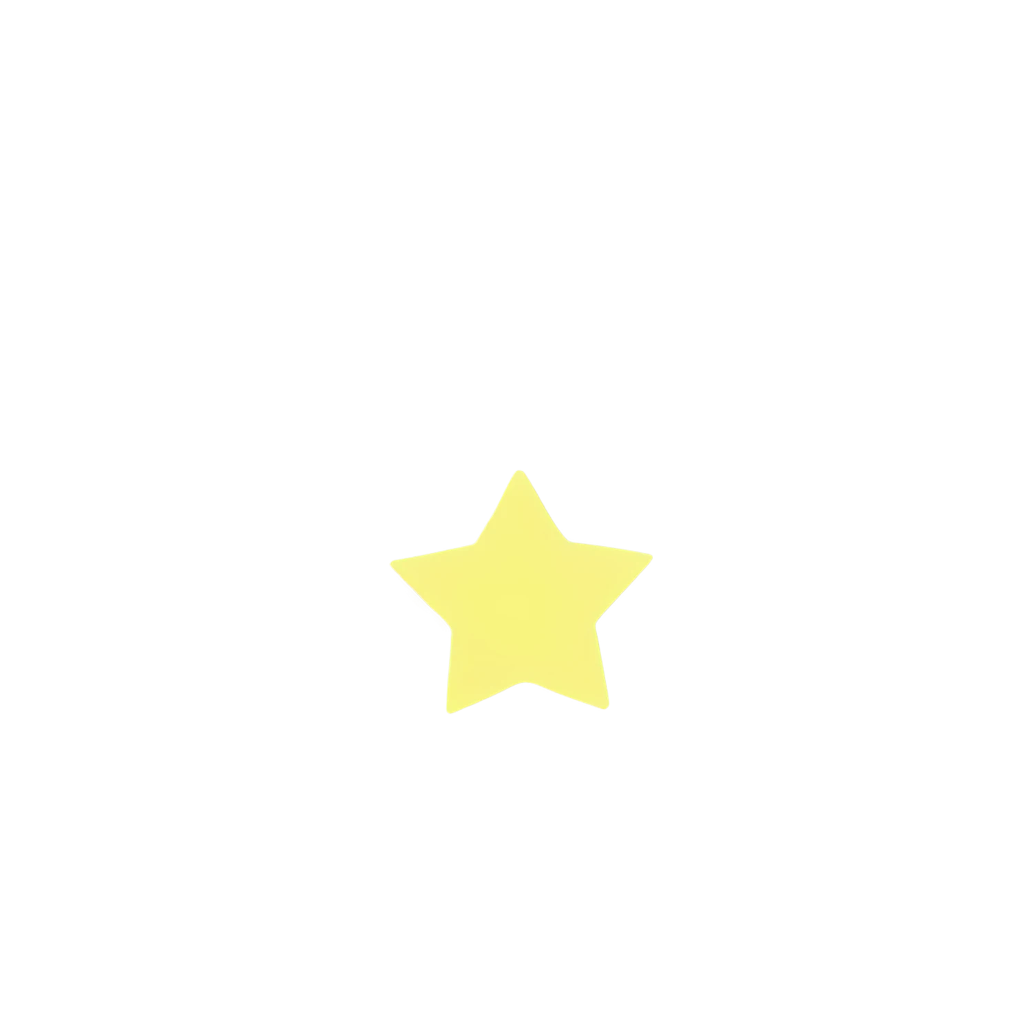 Star cute sticker isolated on transparent background #22023