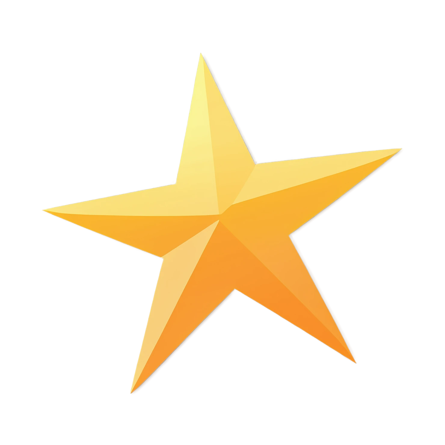 Star cute sticker isolated on transparent background #22025