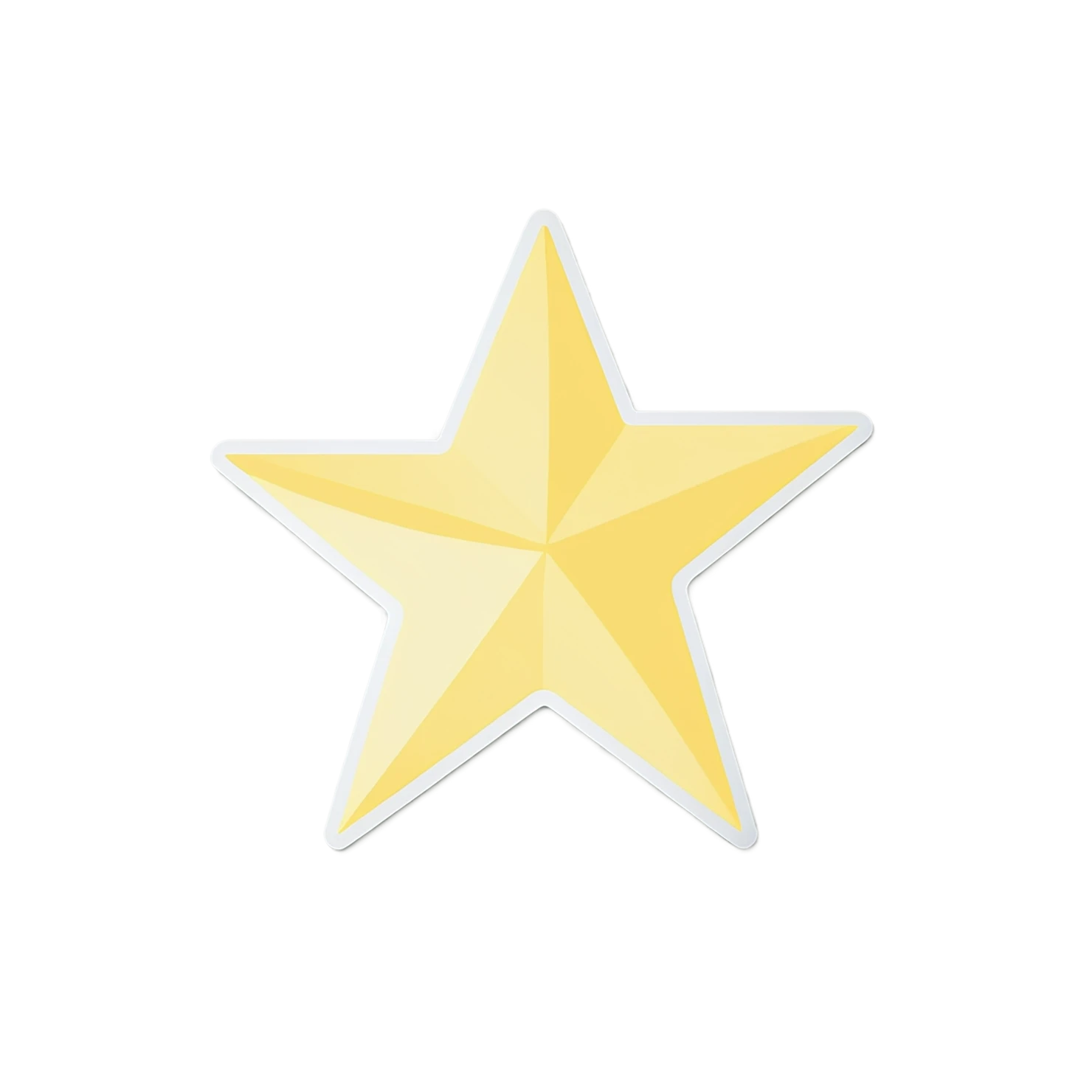 Star cute sticker isolated on transparent background #22026