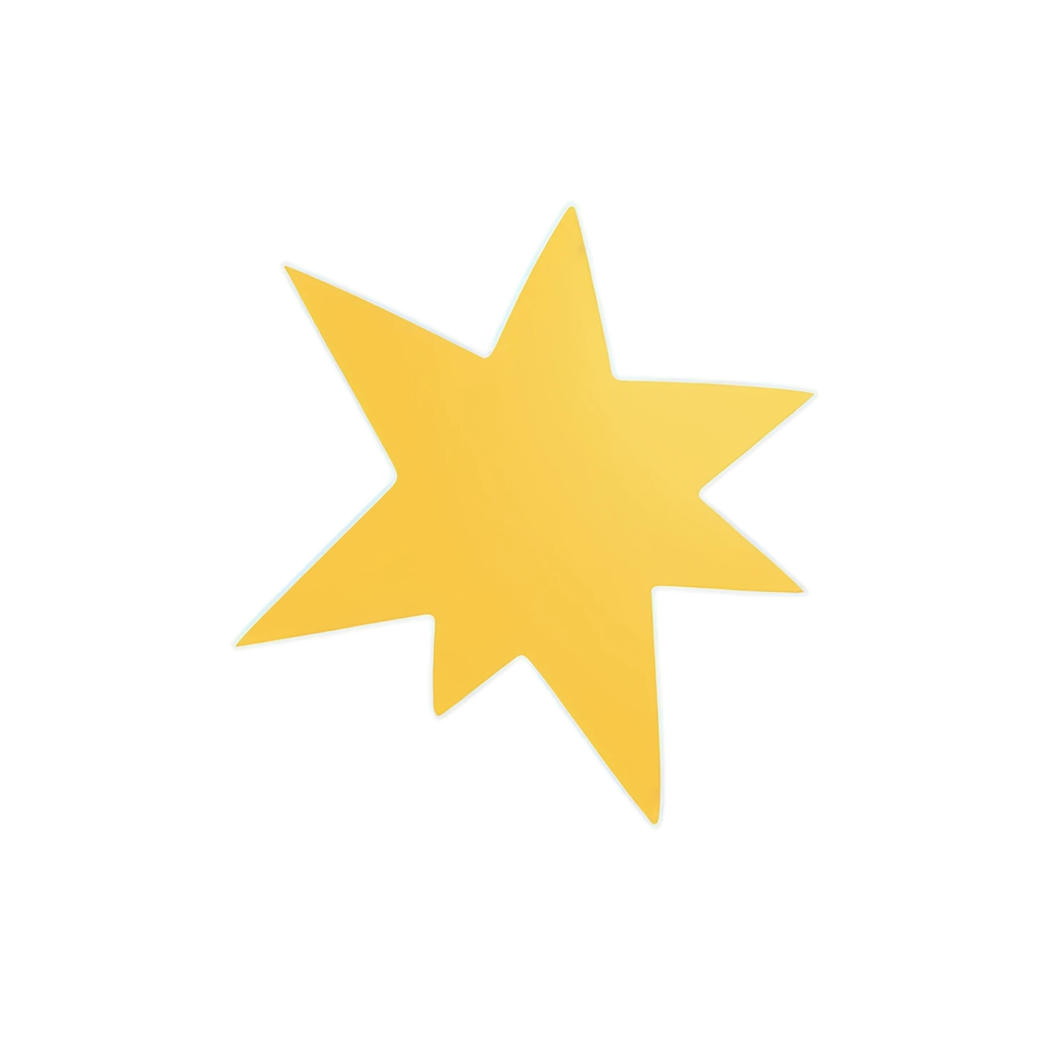 Star cute sticker isolated on transparent background #22027