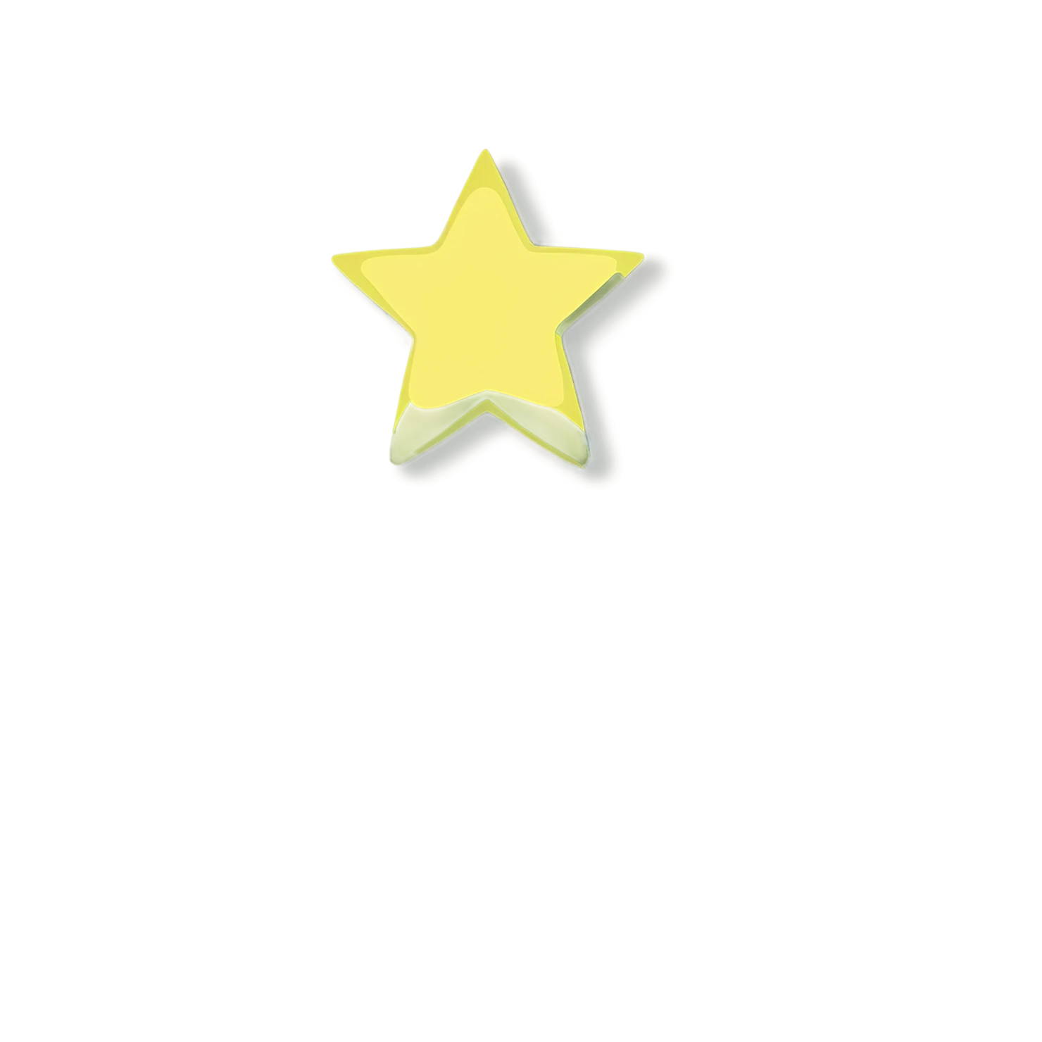 Star cute sticker isolated on transparent background #22030
