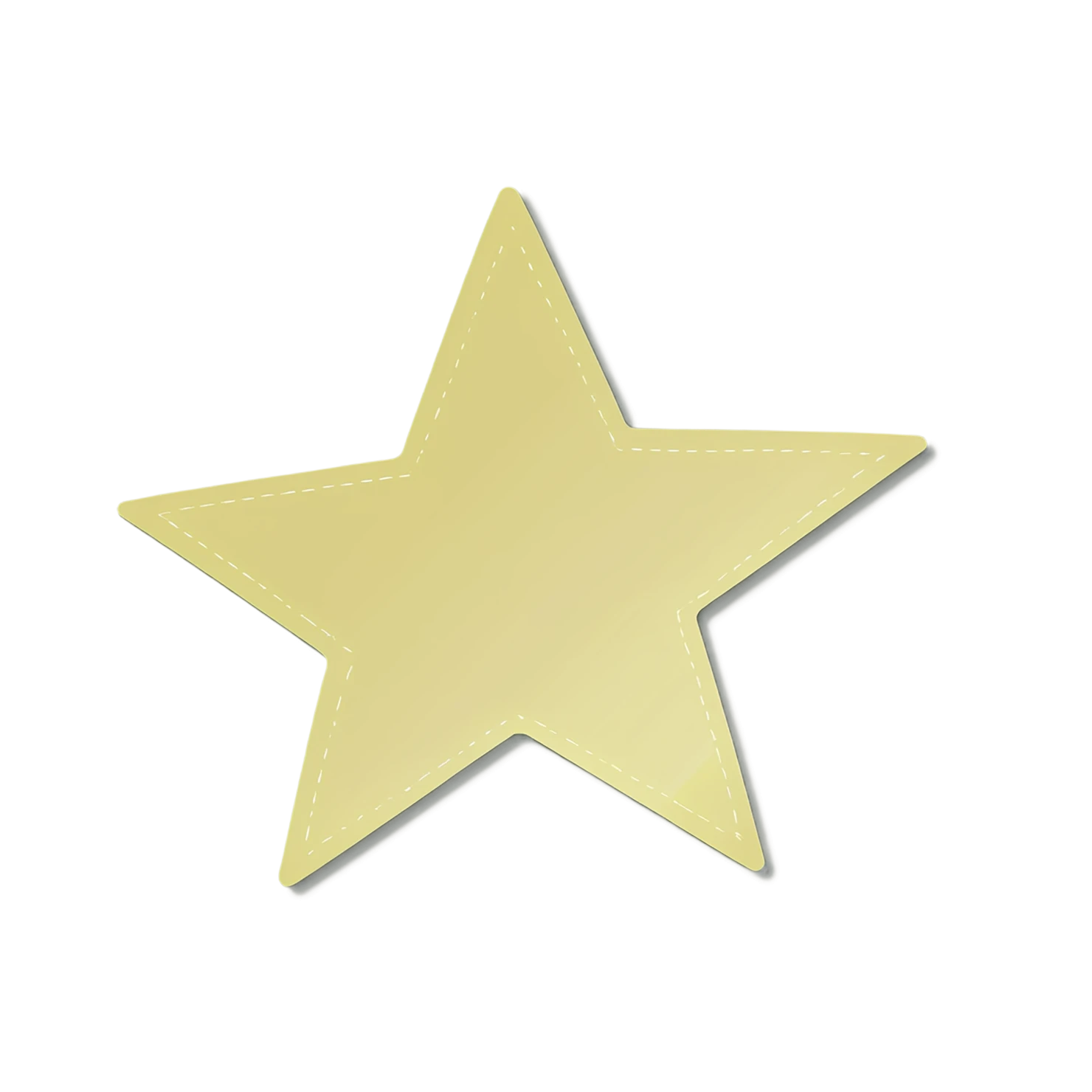 Star cute sticker isolated on transparent background #22031