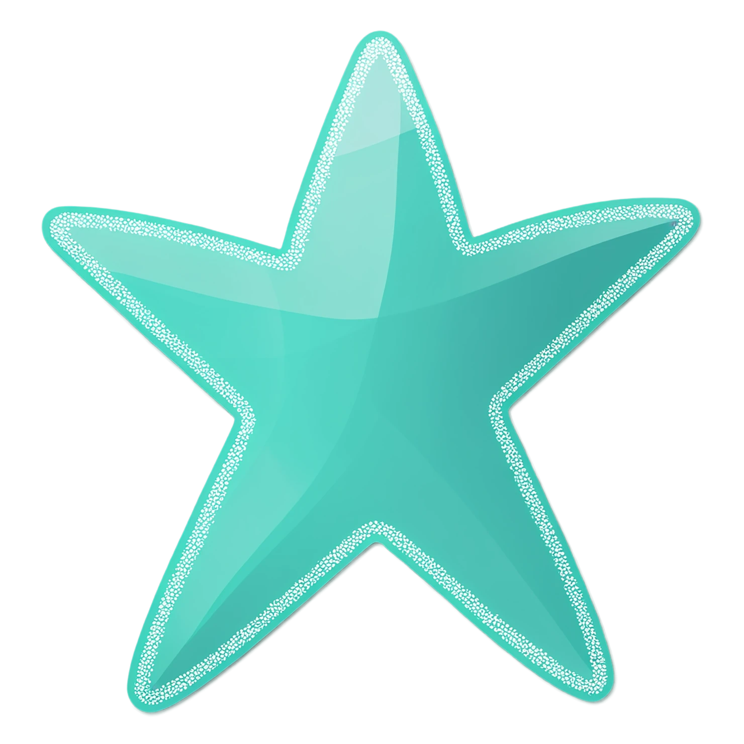 Star cute sticker isolated on transparent background #22032
