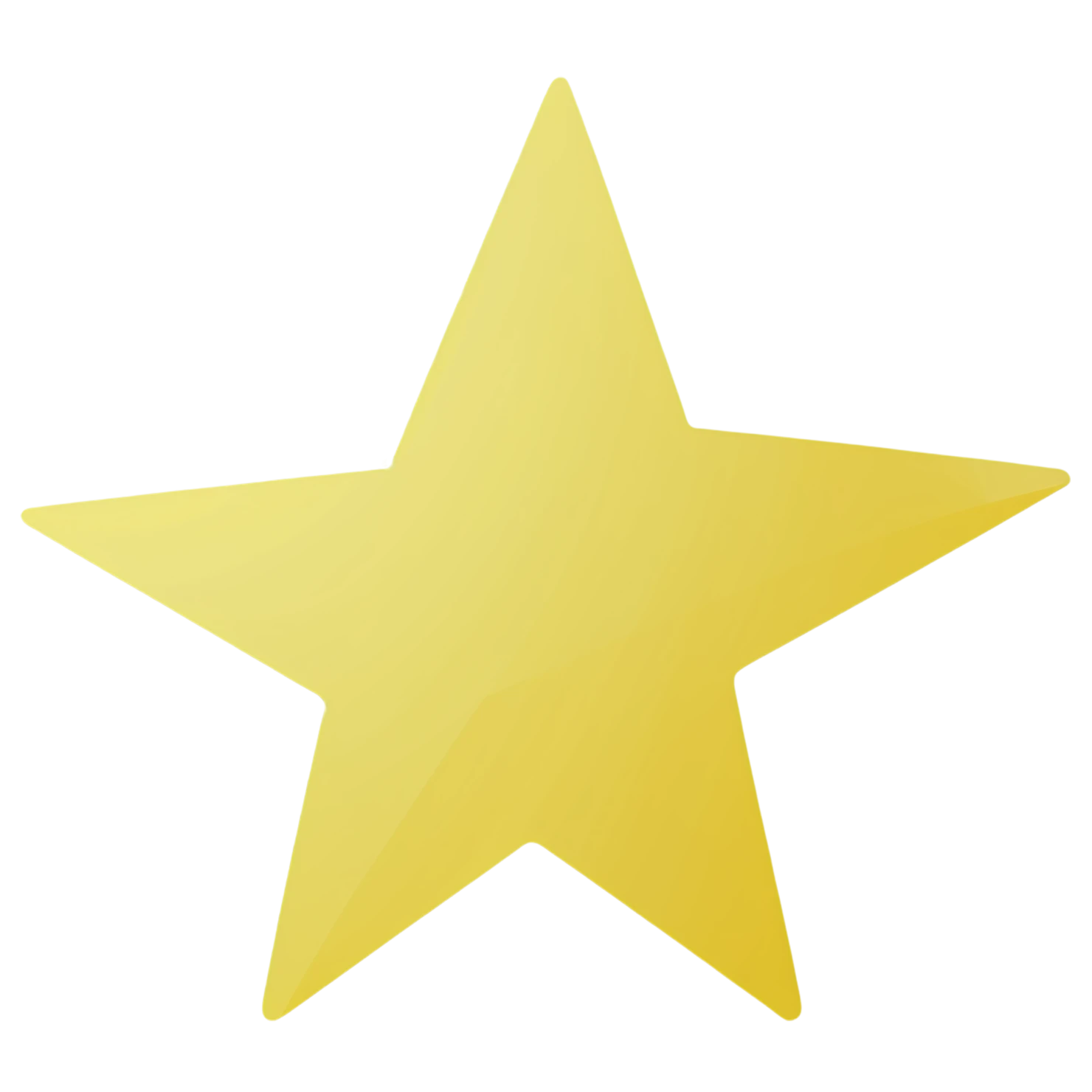 Star cute sticker isolated on transparent background #22034