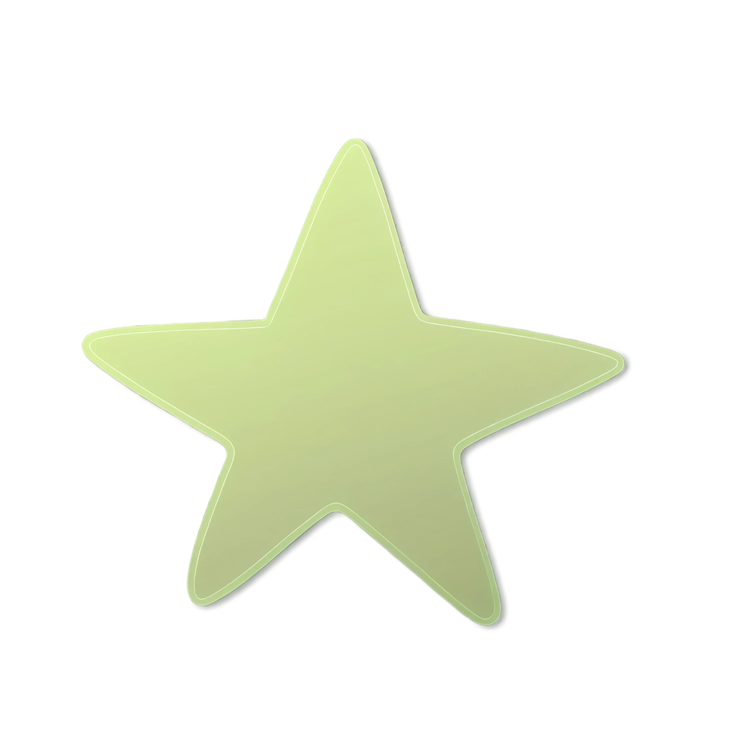 Star cute sticker isolated on transparent background #22037