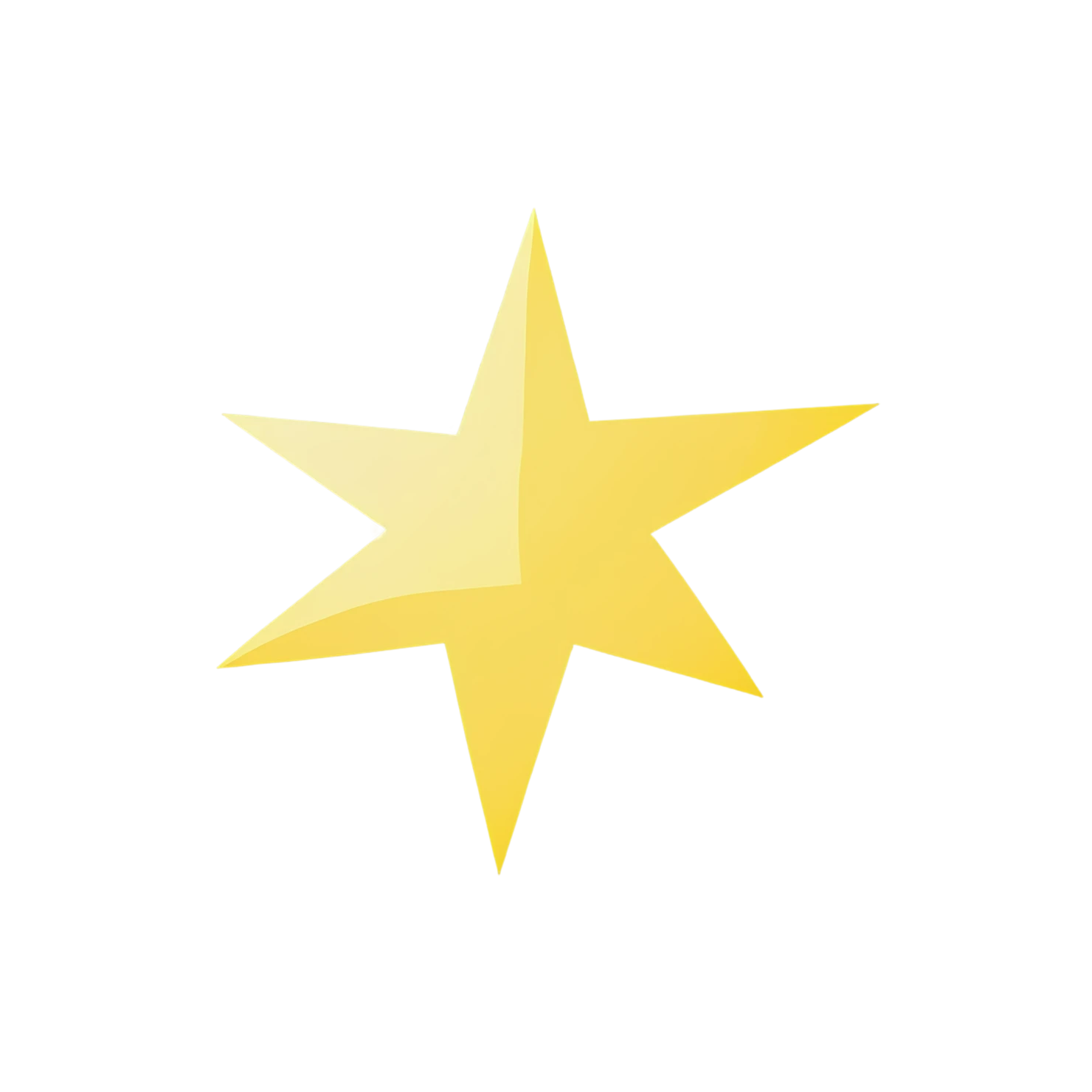 Star cute sticker isolated on transparent background #22038