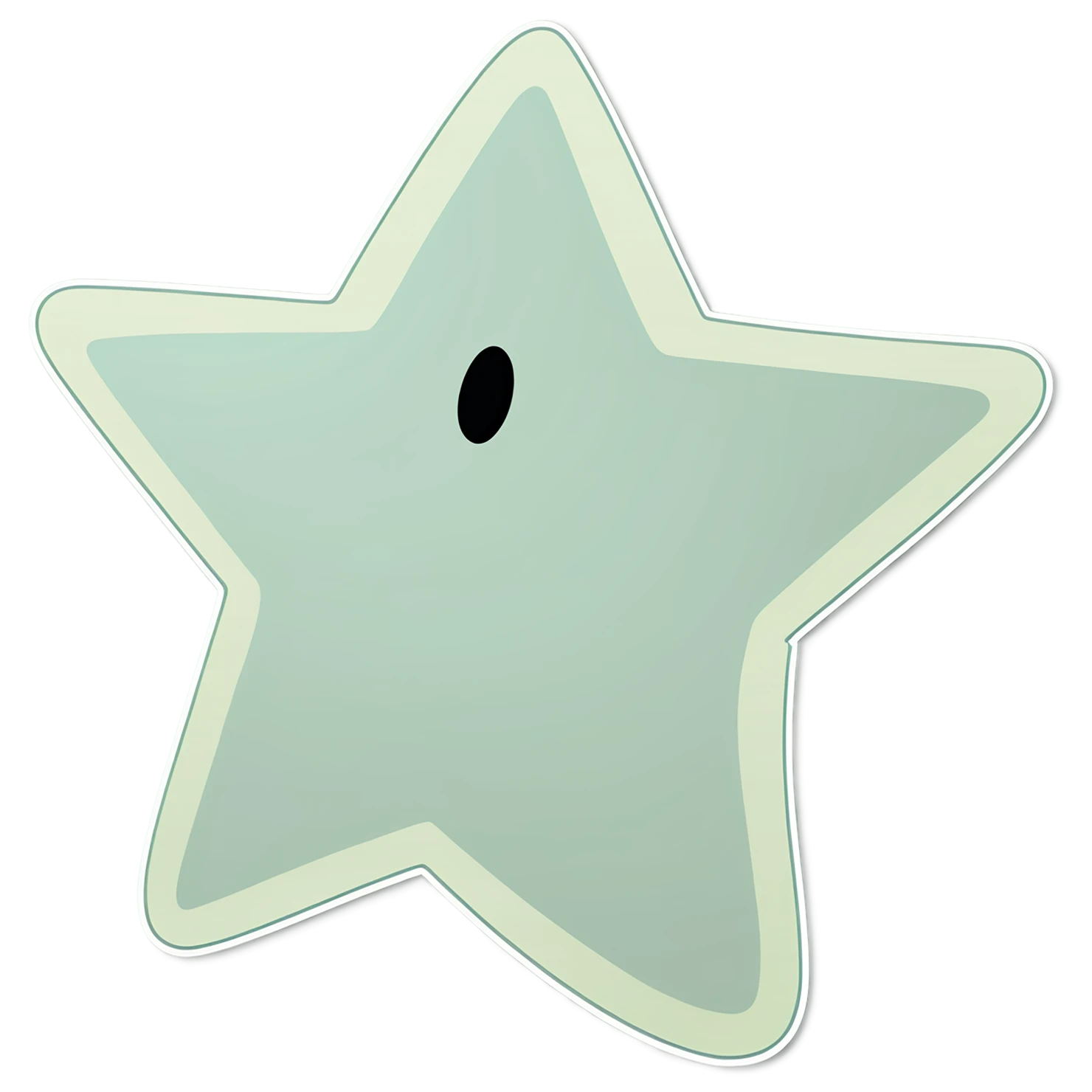 Star cute sticker isolated on transparent background #22043