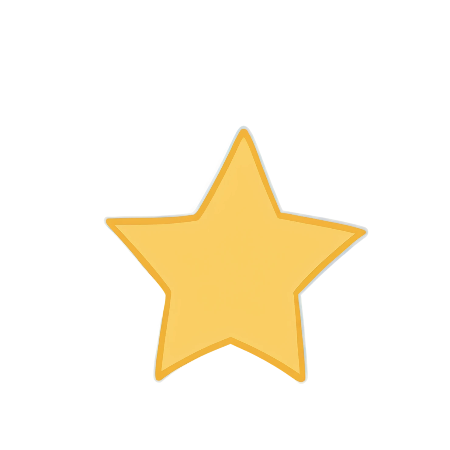 Star cute sticker isolated on transparent background #22046
