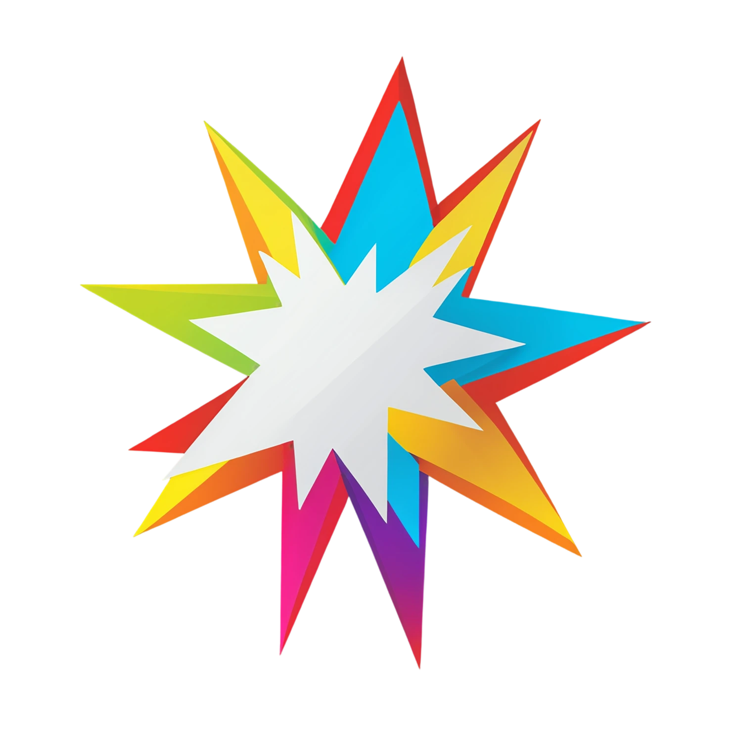 Star cute sticker isolated on transparent background #22050
