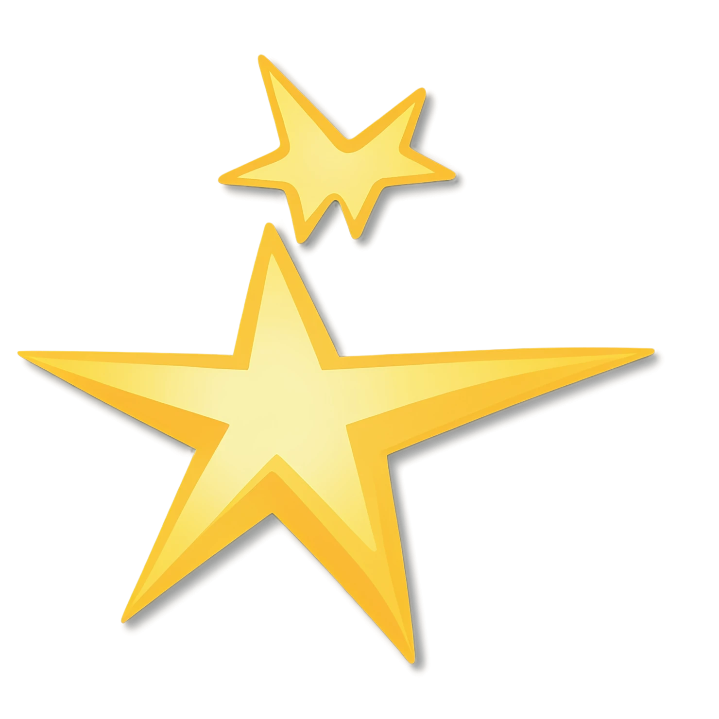 Star cute sticker isolated on transparent background #22053
