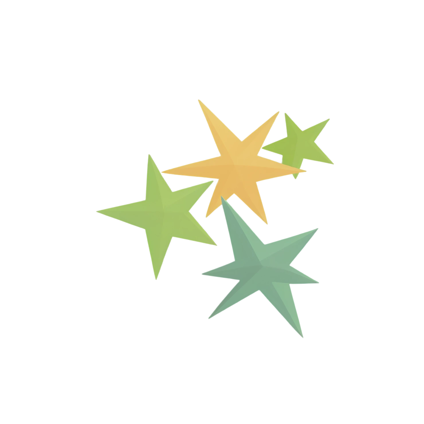 Star cute sticker isolated on transparent background #22054