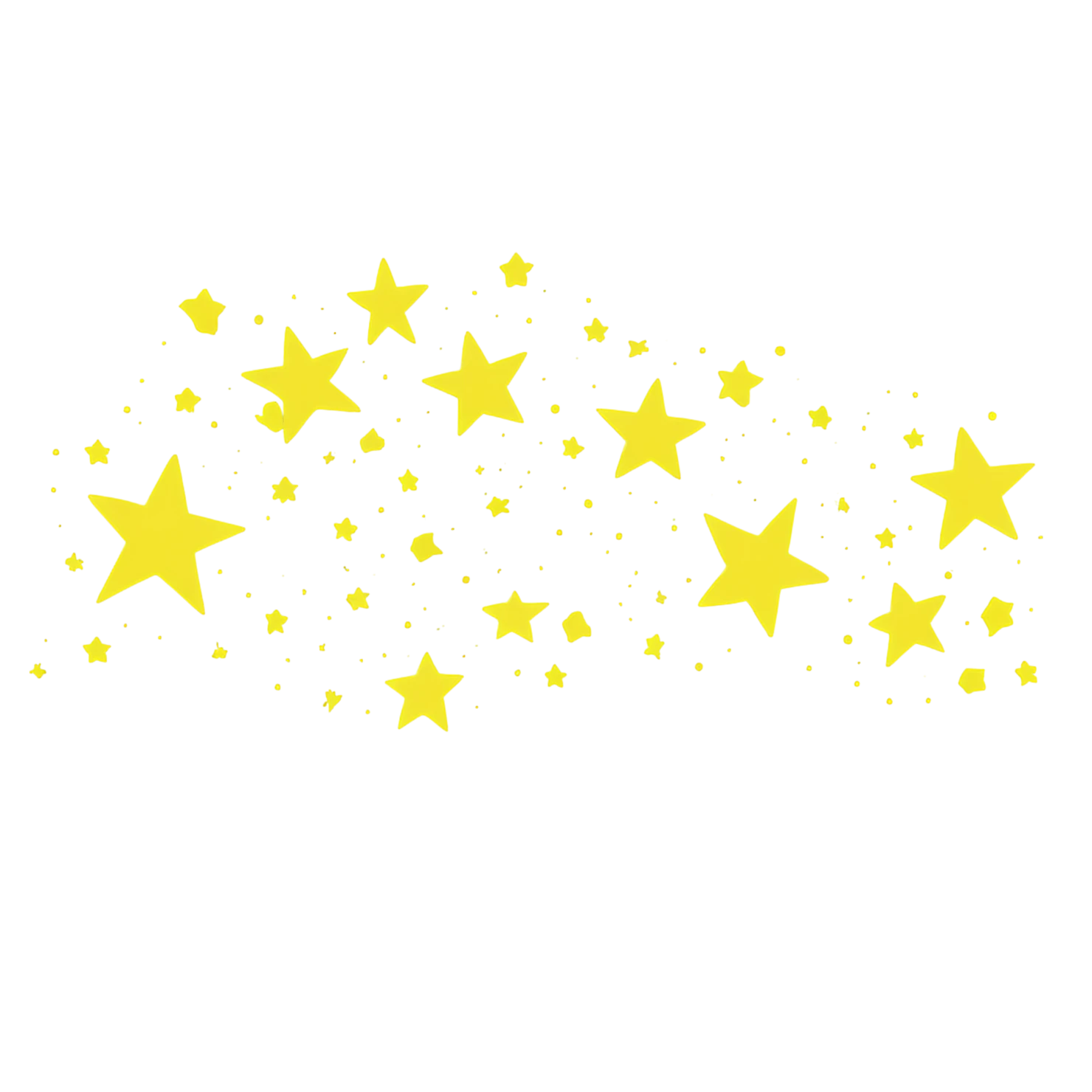 Star cute sticker isolated on transparent background #22055