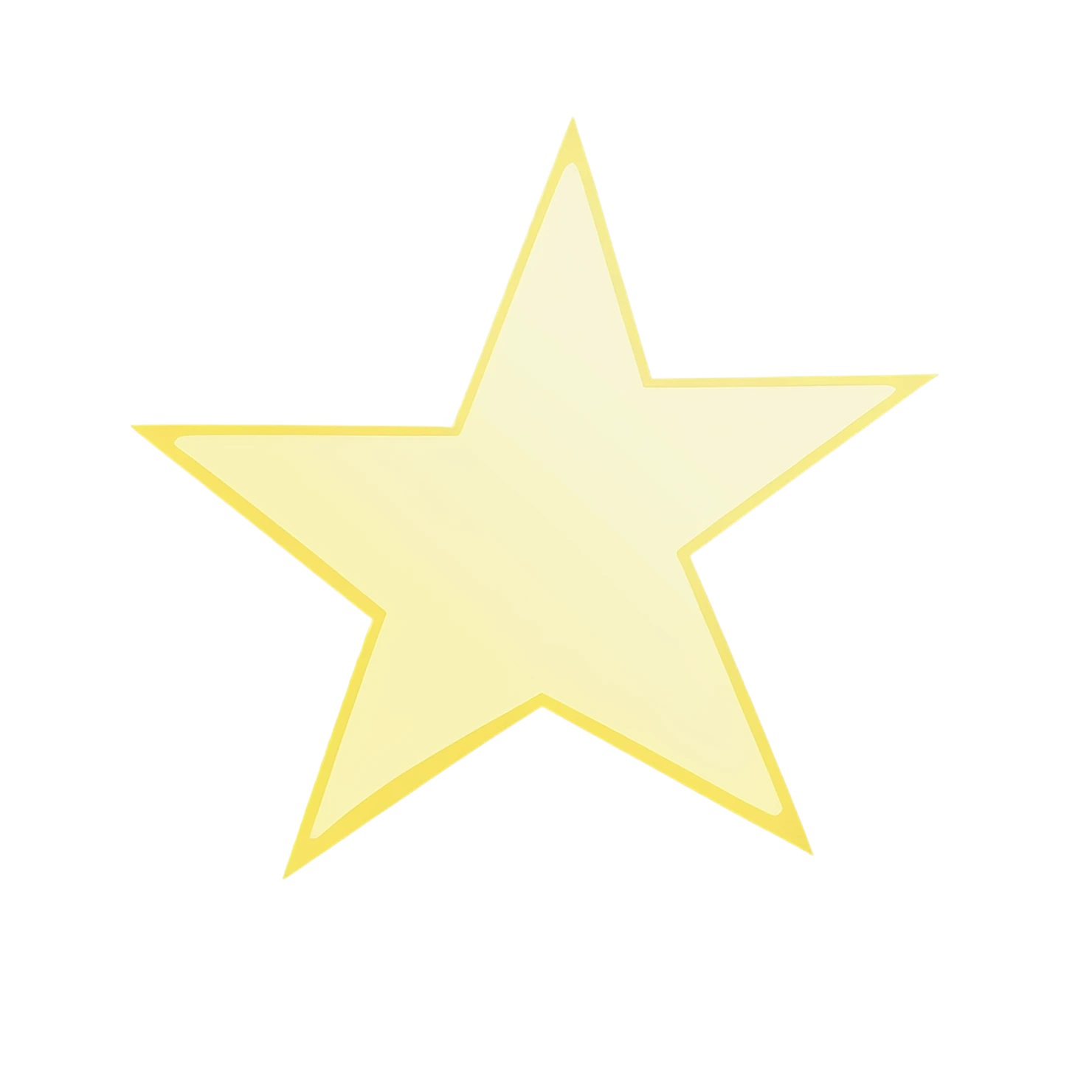 Star cute sticker isolated on transparent background #22058