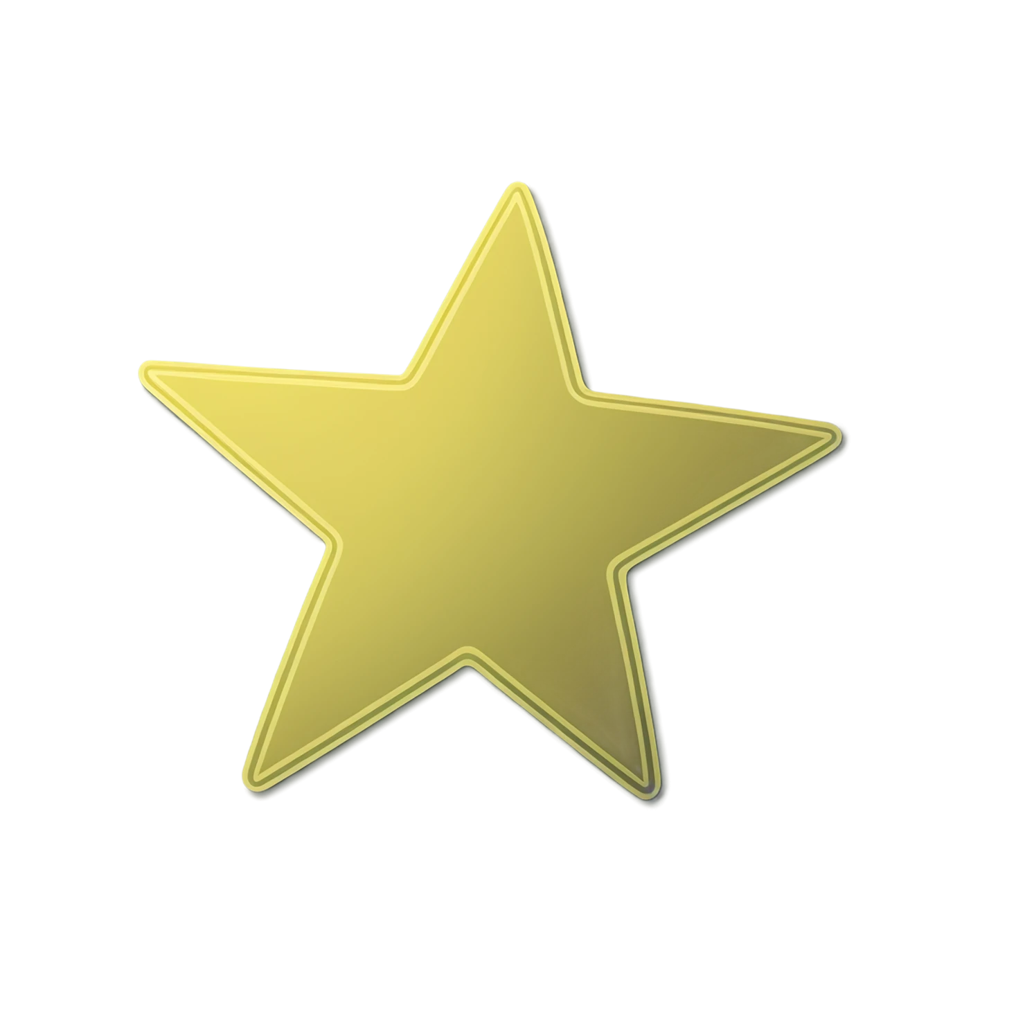 Star cute sticker isolated on transparent background #22060