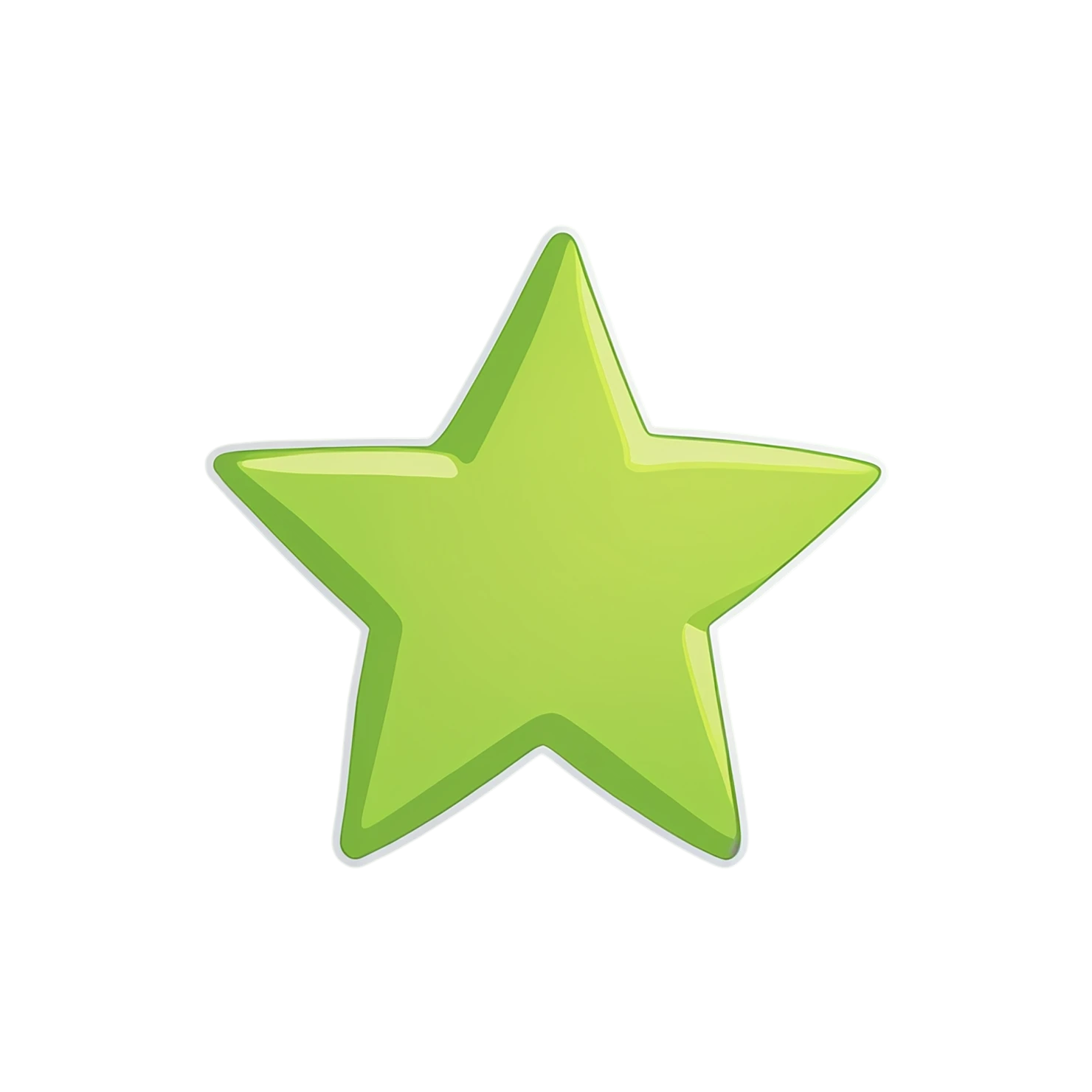 Star cute sticker isolated on transparent background #22062