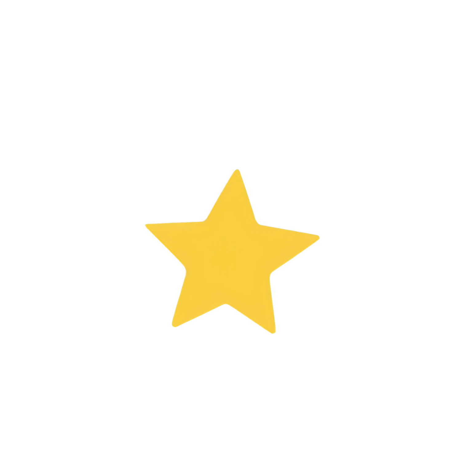 Star cute sticker isolated on transparent background #22072