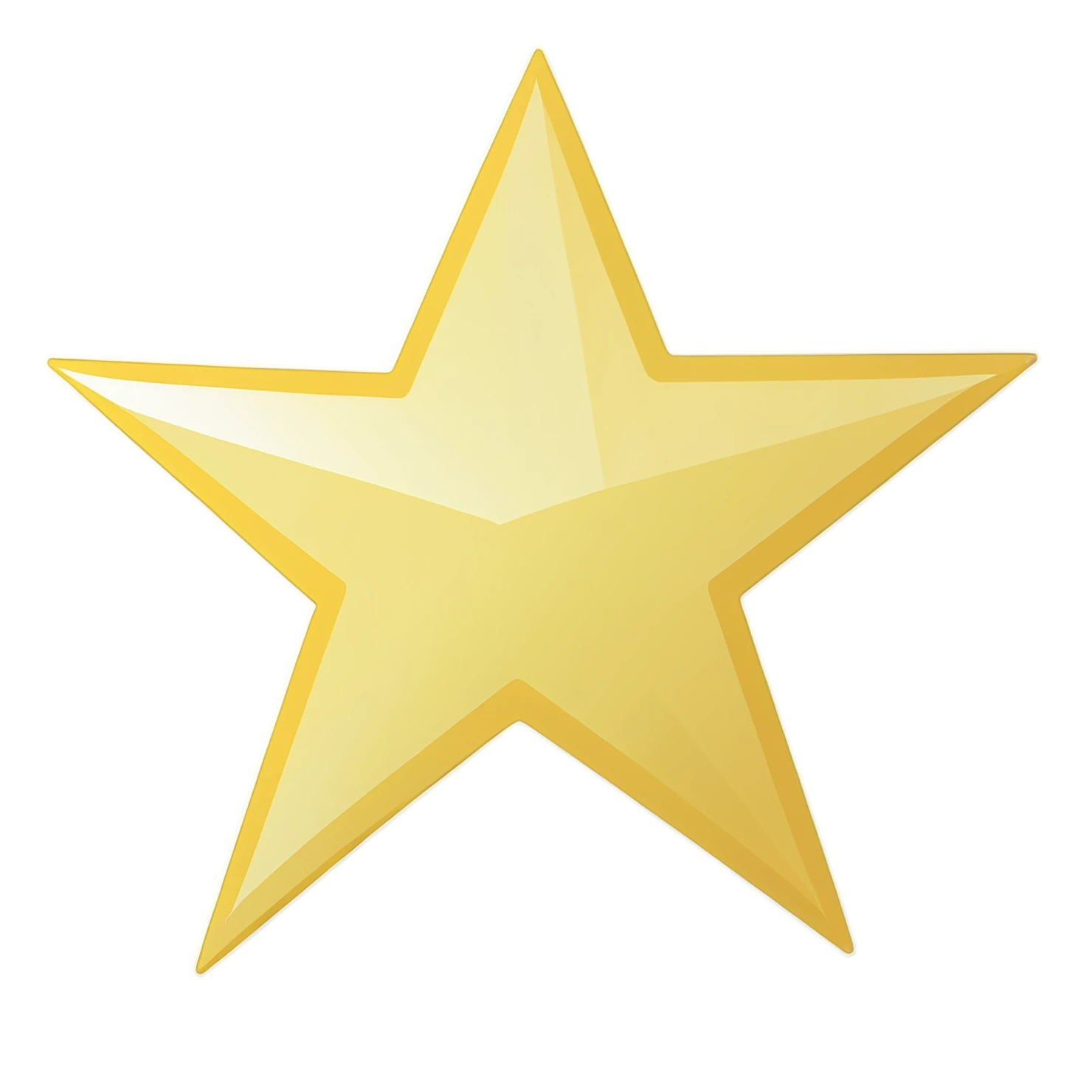 Star cute sticker isolated on transparent background #22080