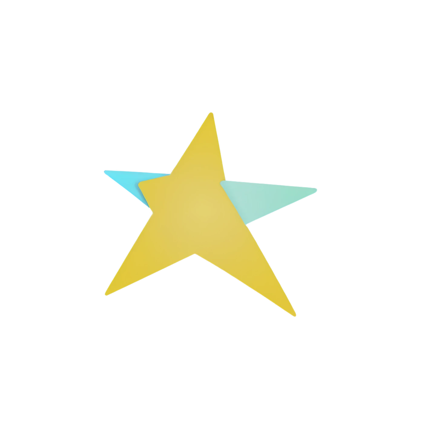Star cute sticker isolated on transparent background #22084