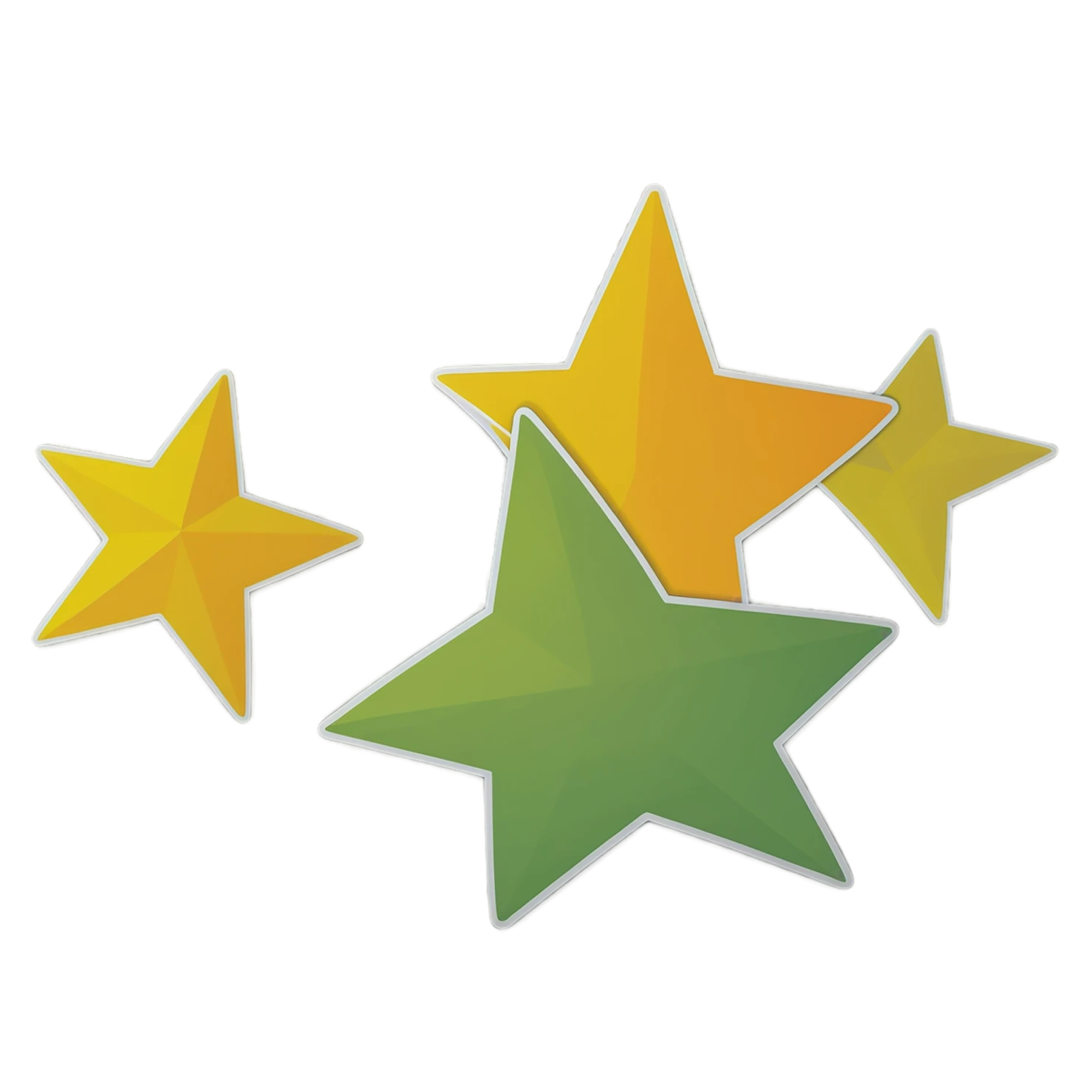 Star cute sticker isolated on transparent background #22090