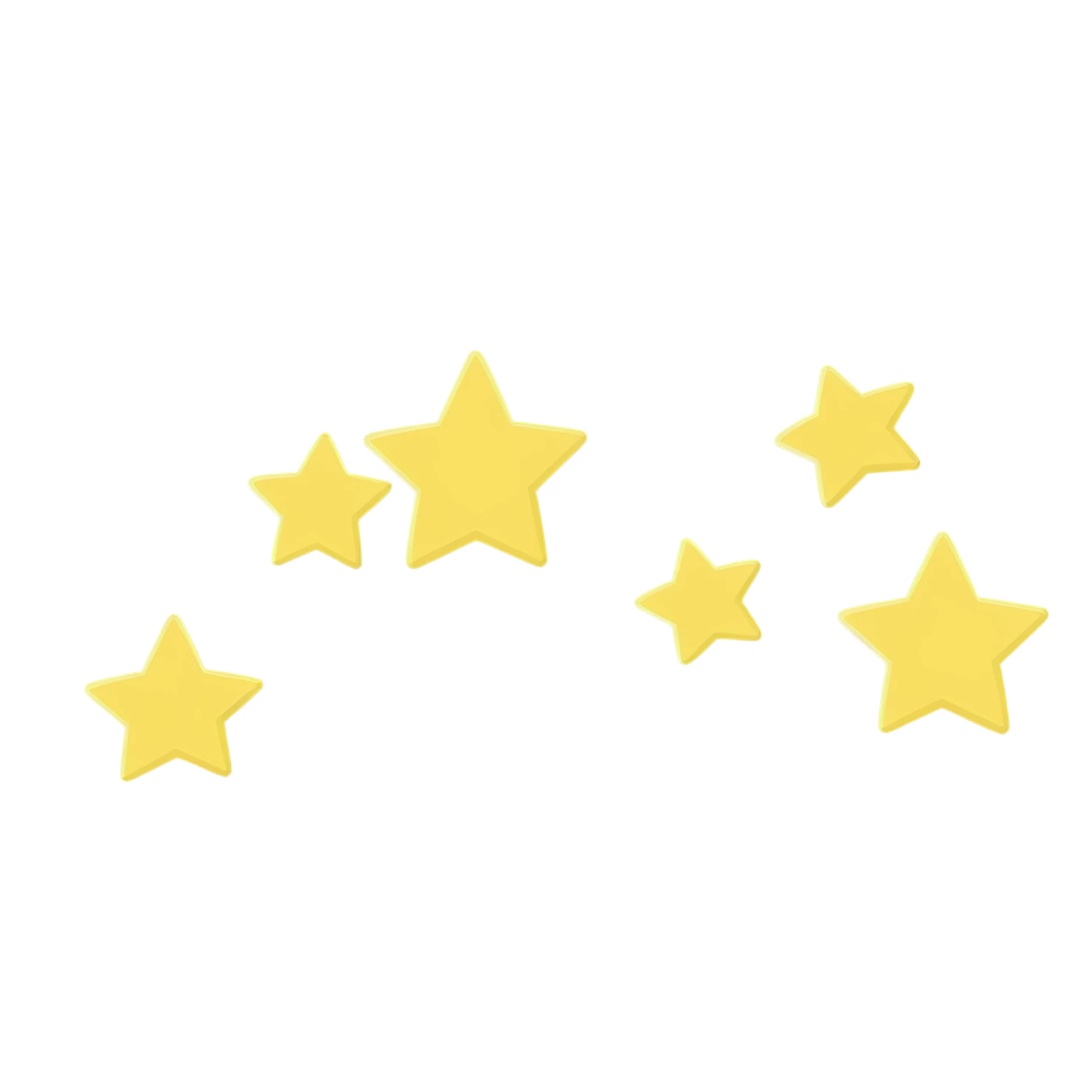 Star cute sticker isolated on transparent background #22091