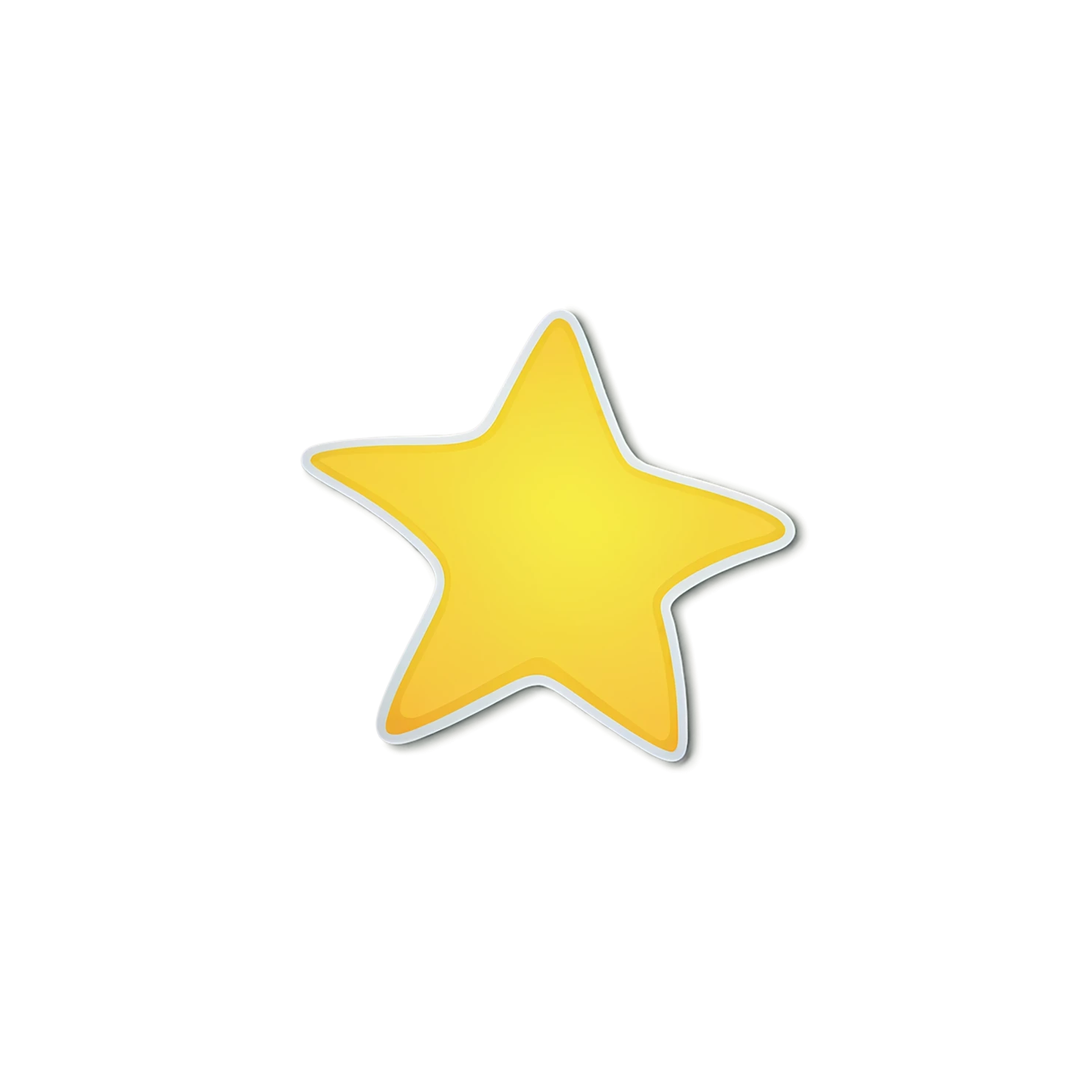 Star cute sticker isolated on transparent background #22096