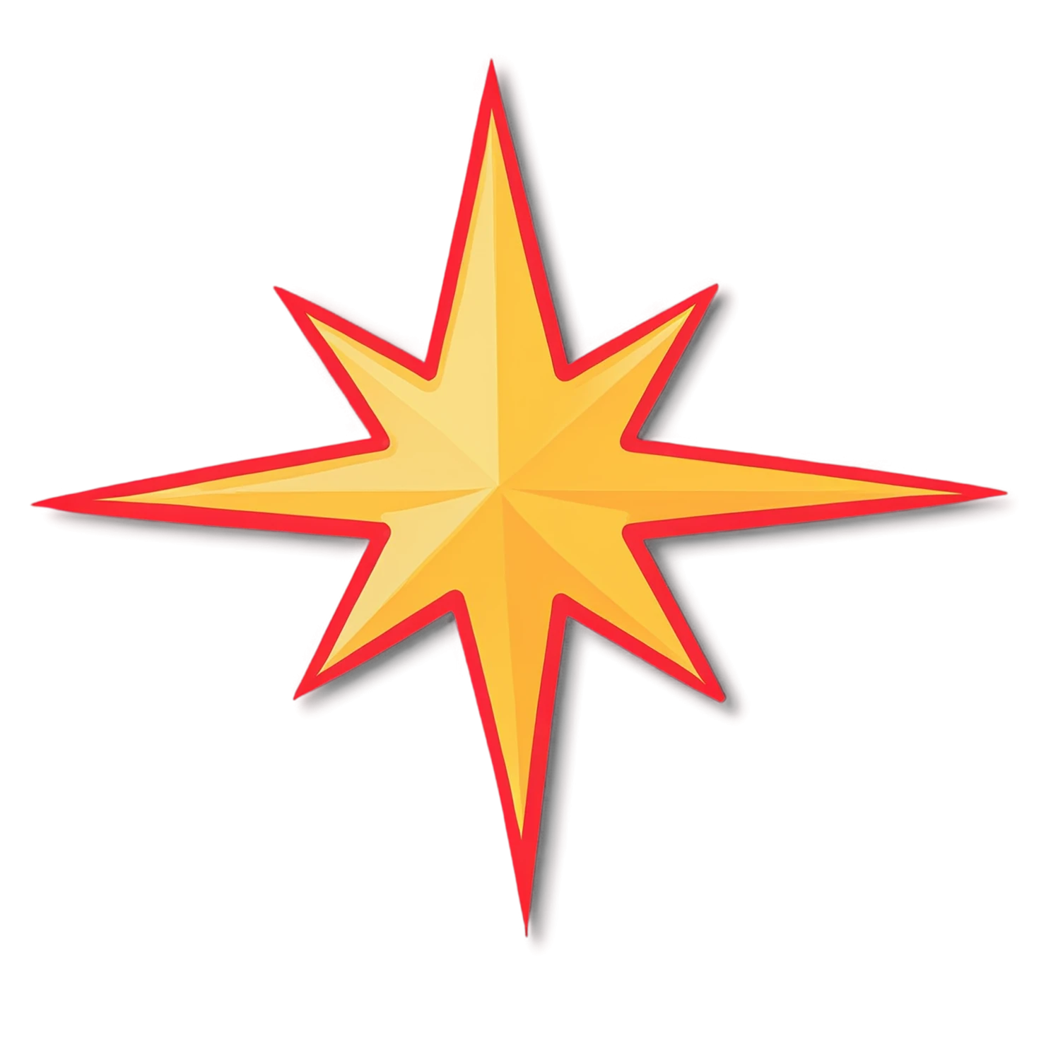 Star cute sticker isolated on transparent background #22099