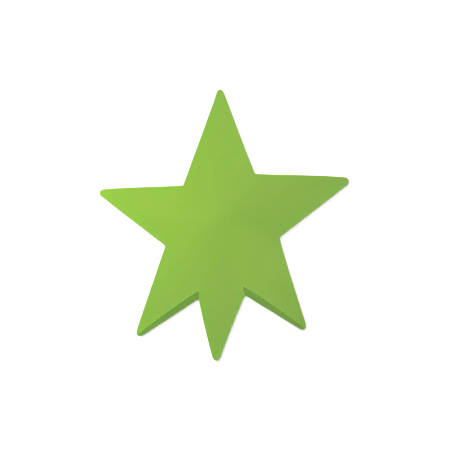 Star cute sticker isolated on transparent background #22100