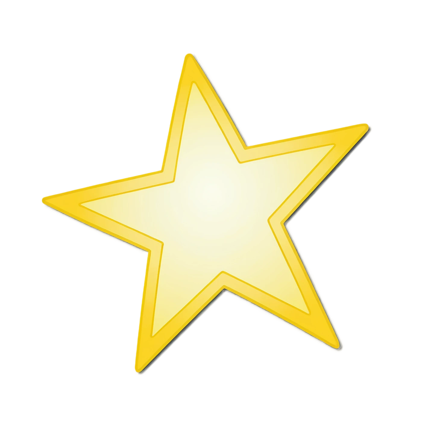 Star cute sticker isolated on transparent background #22101