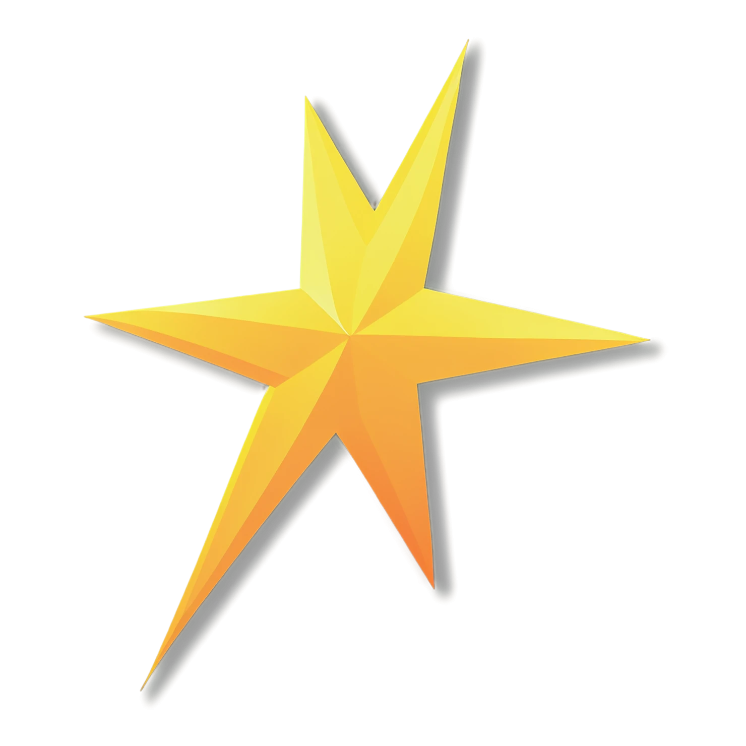 Star cute sticker isolated on transparent background #22102