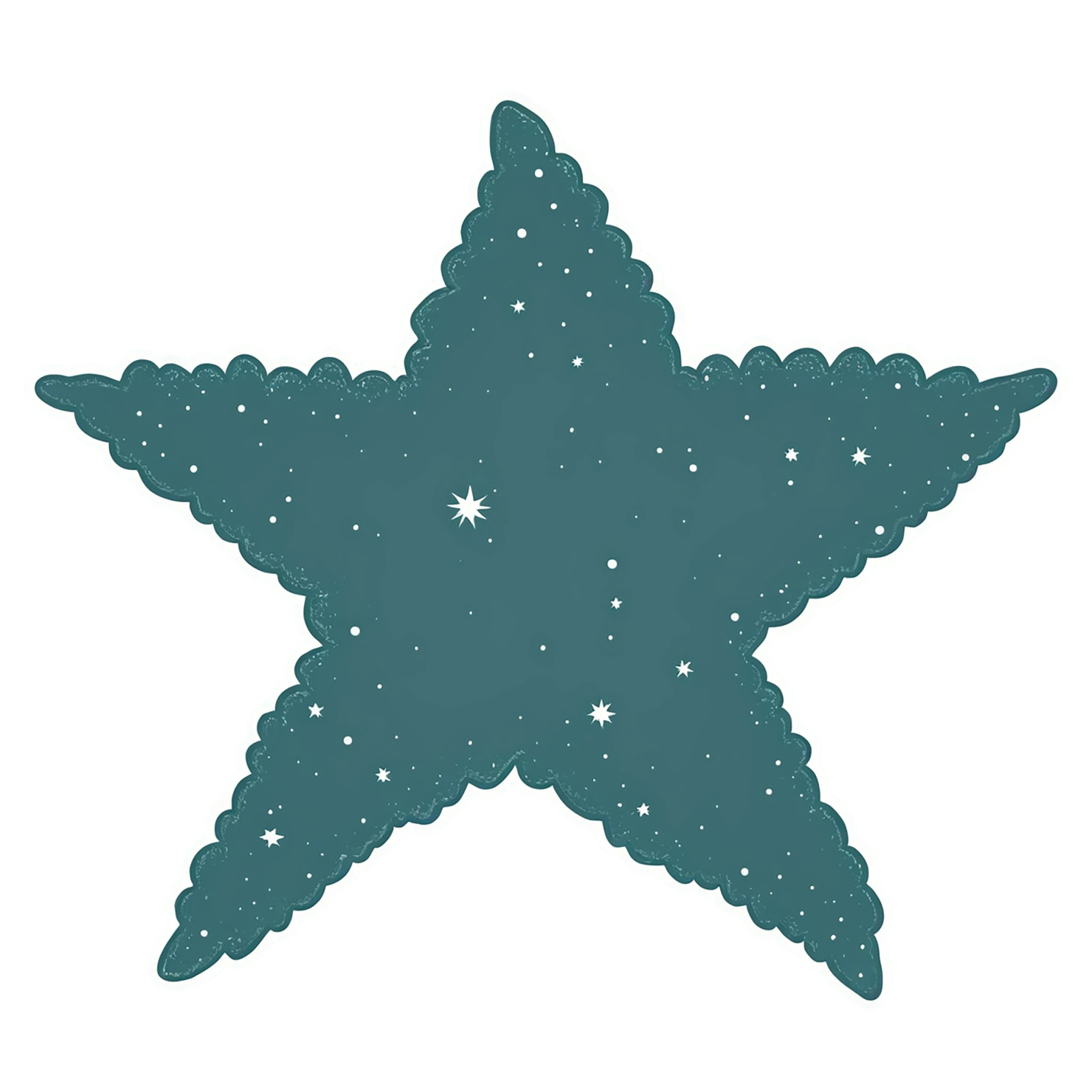 Star cute sticker isolated on transparent background #22105