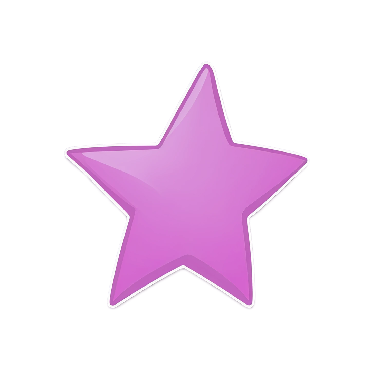 Star cute sticker isolated on transparent background #22106
