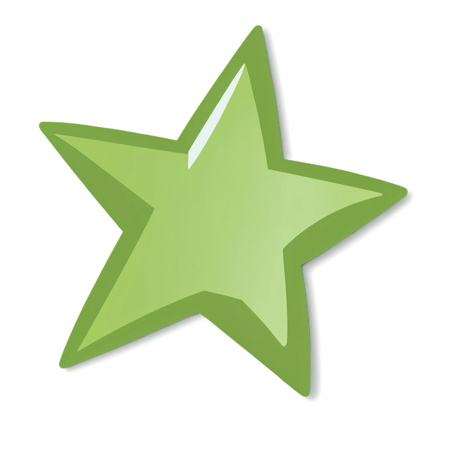 Star cute sticker isolated on transparent background #22110
