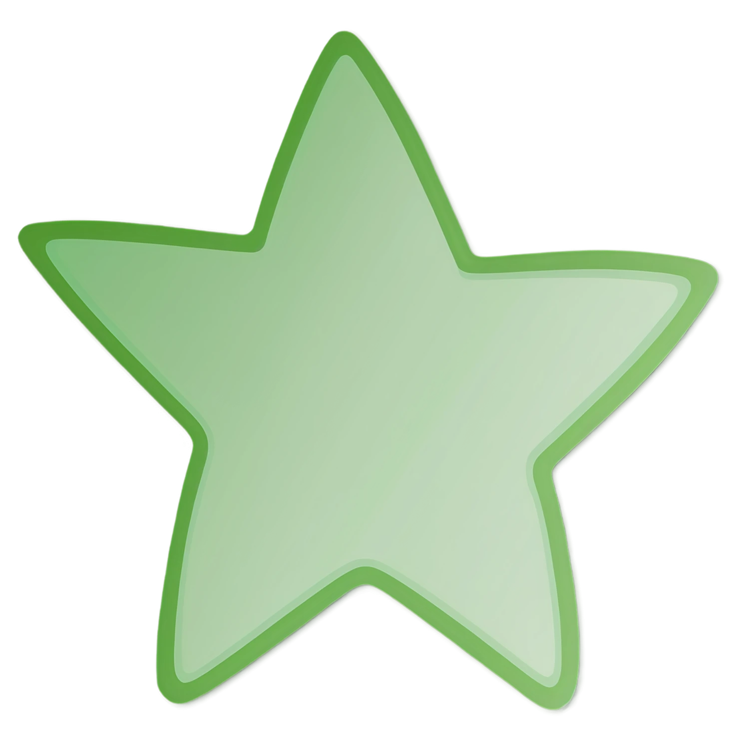 Star cute sticker isolated on transparent background #22111