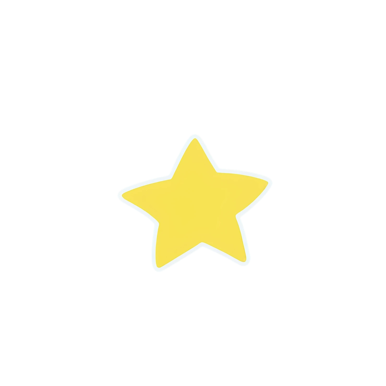 Star cute sticker isolated on transparent background #22113